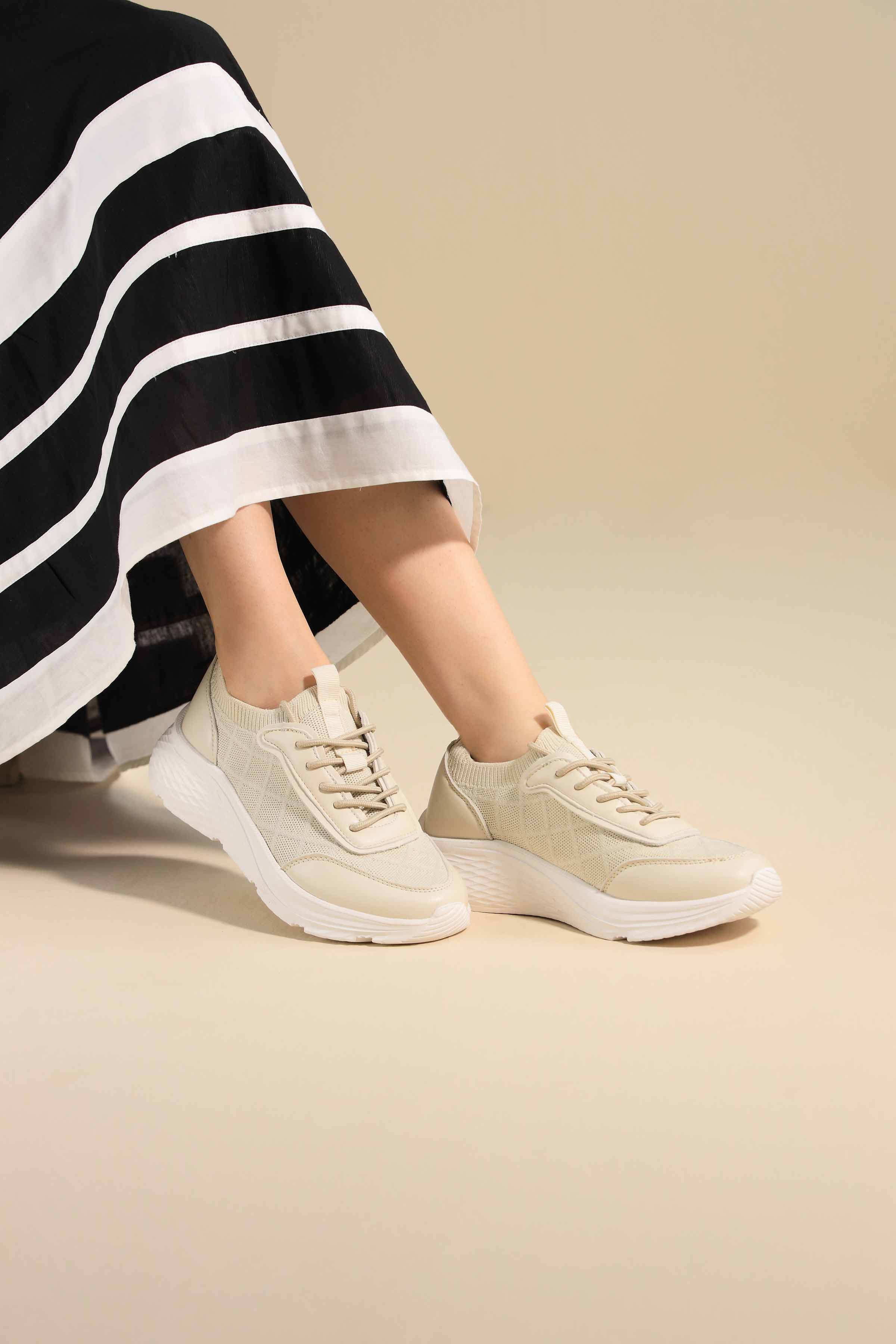 Beige Joggers-443192918 - for Women - Shoes Collection | Nishat | Shop Online