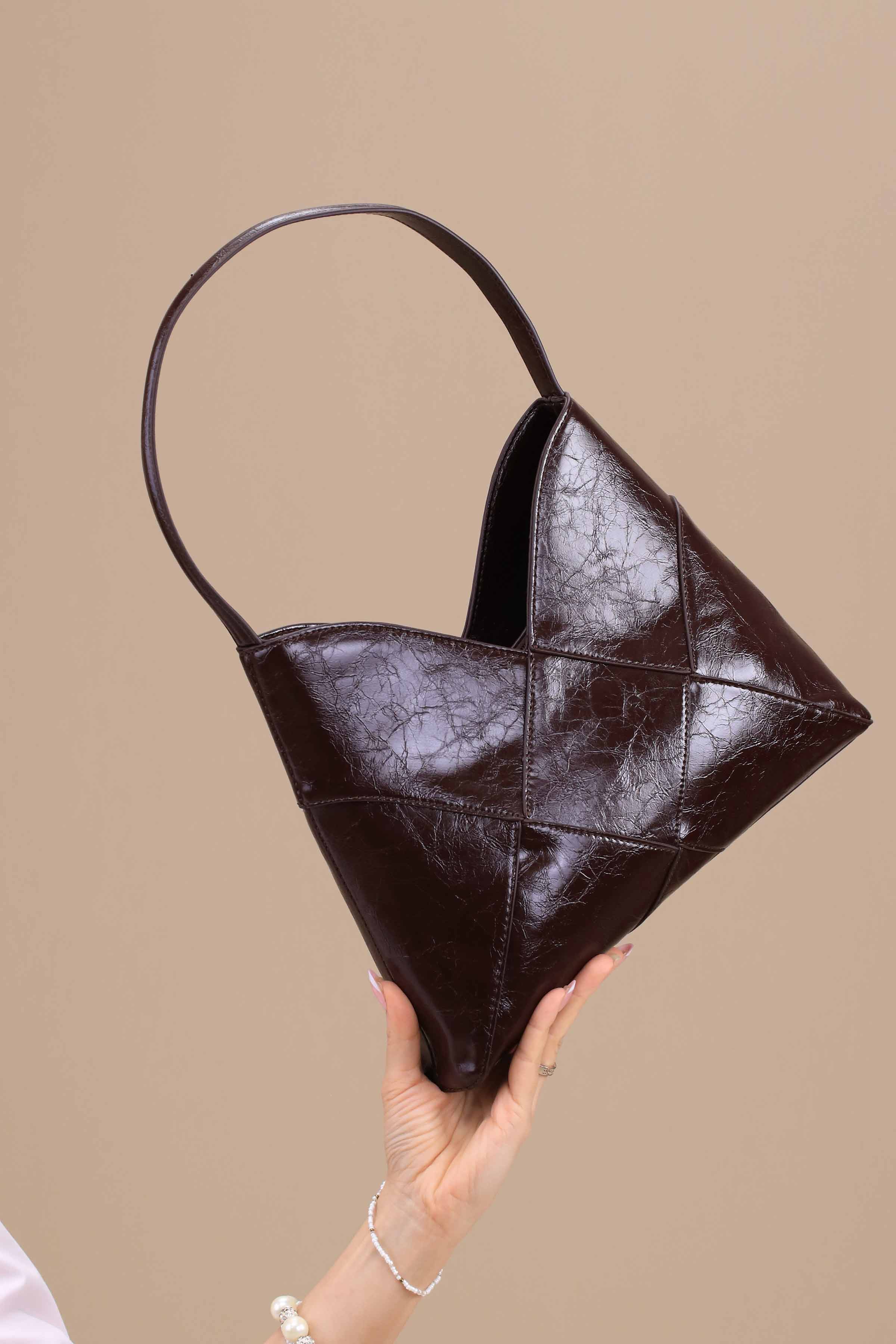 Coffee Shoulder Bag-443212117-for Women - Bag Winter Collection | Nishat | Shop Online