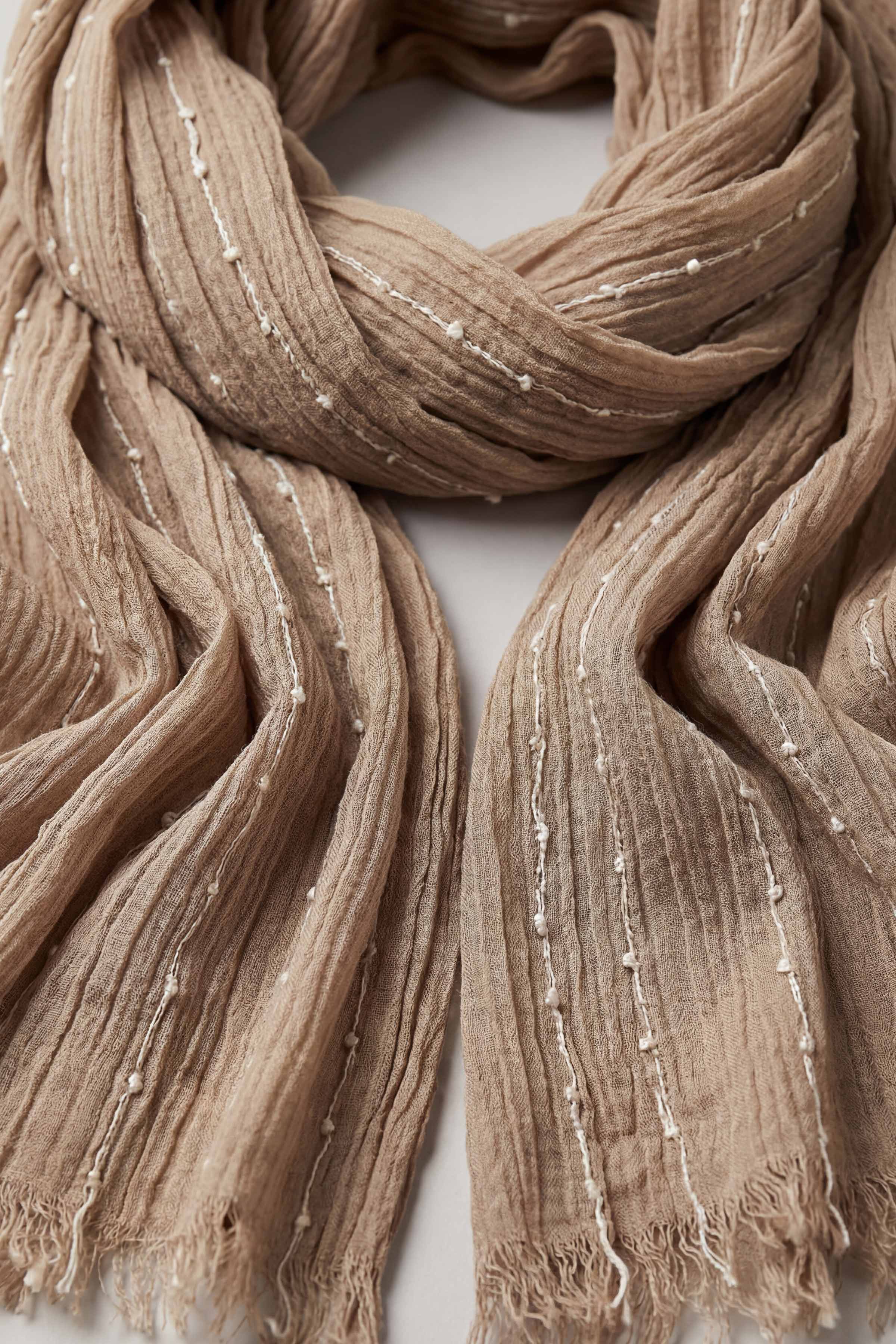 Tan Women Scarf-443382126