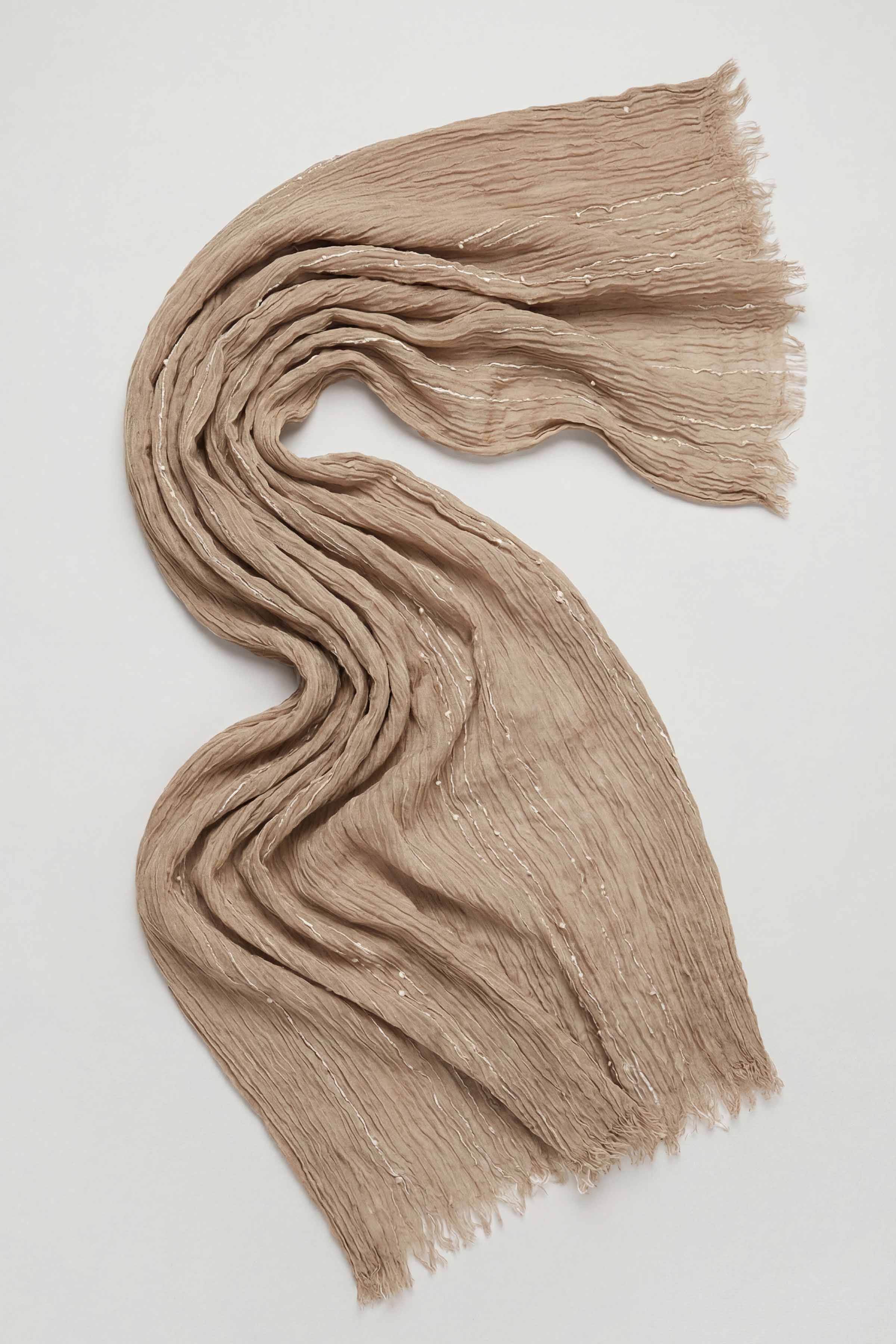 Tan Women Scarf-443382126