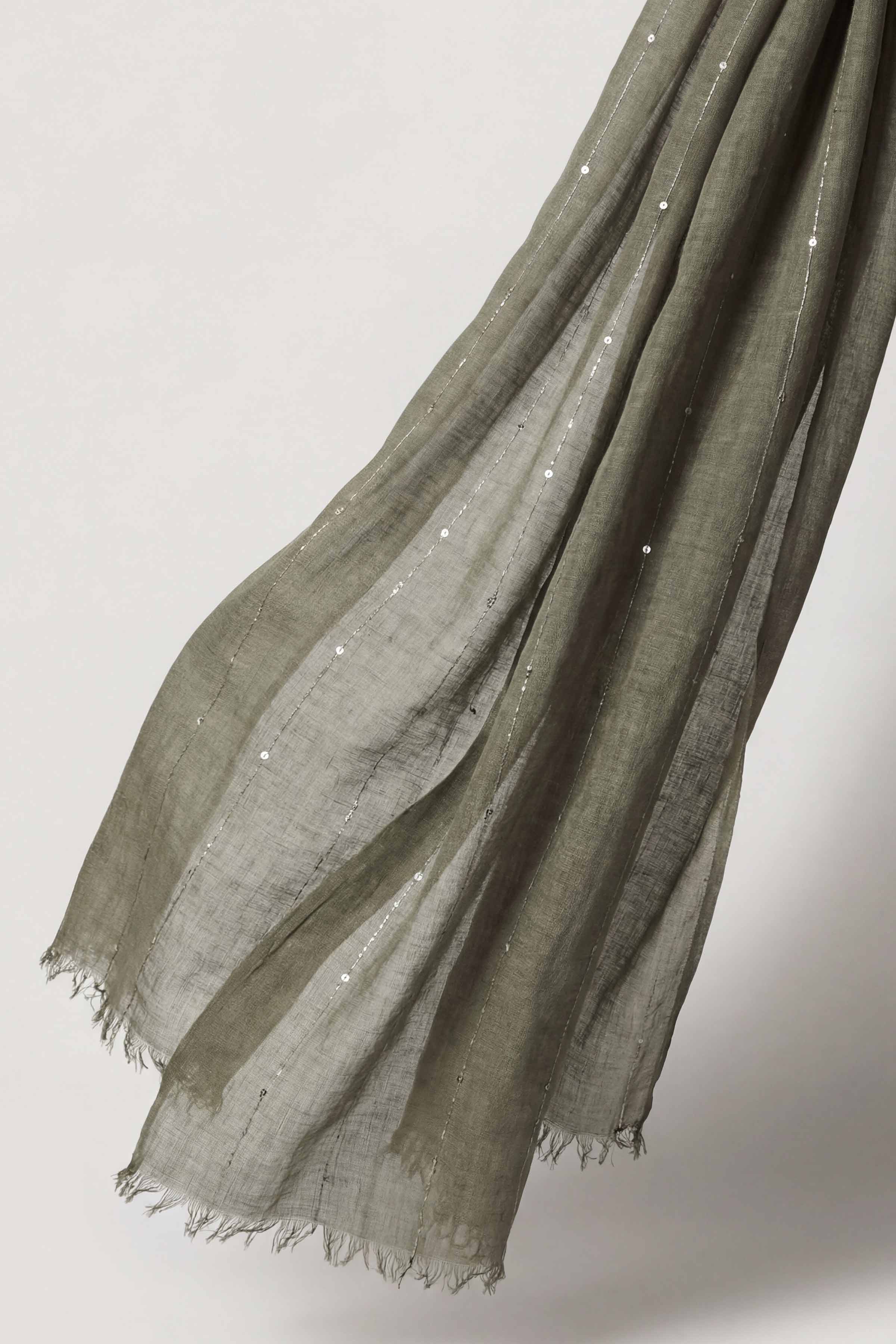 Dark Green Women Scarf-443392104