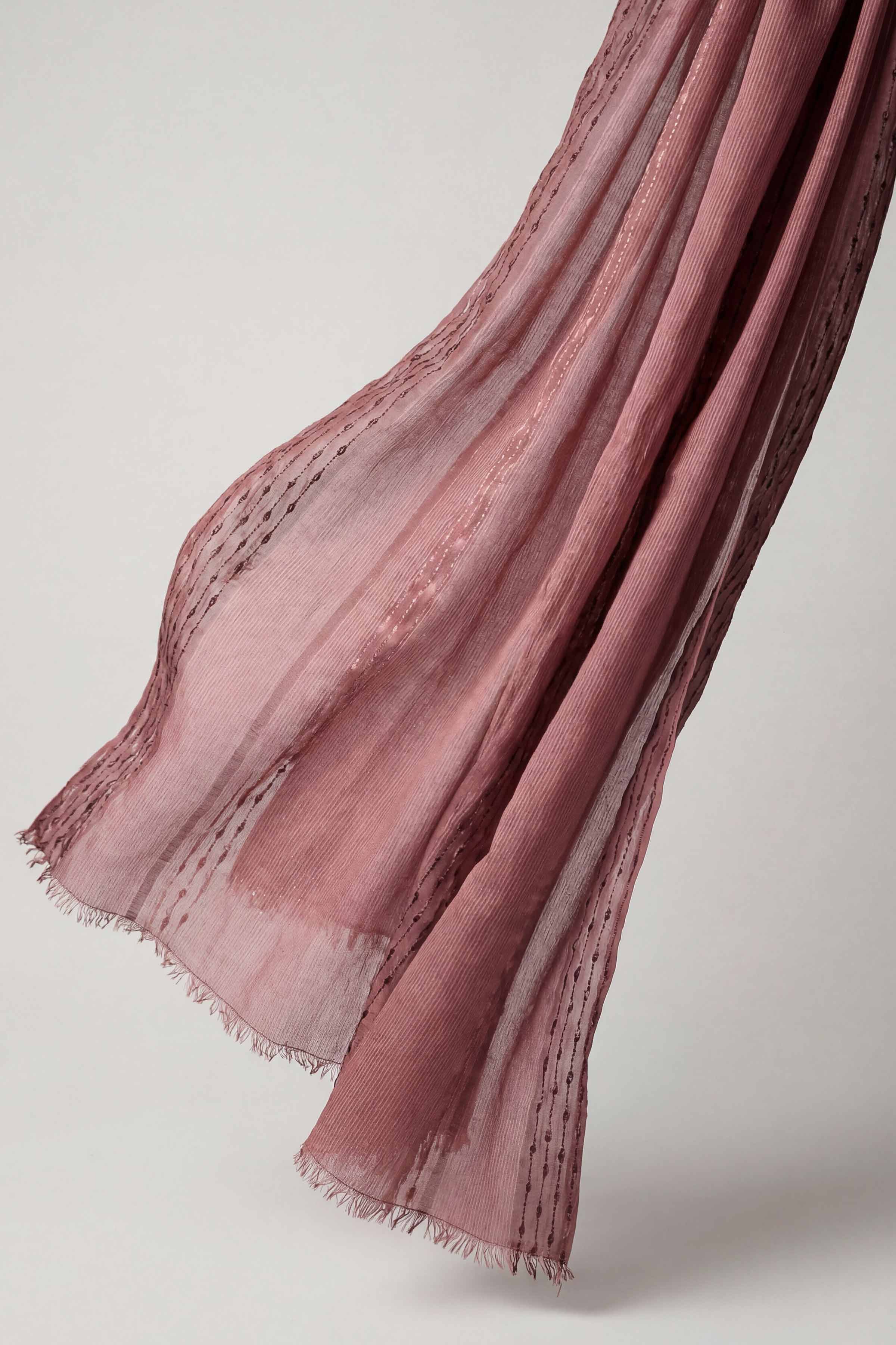 Dark Pink Women Scarf-443402114