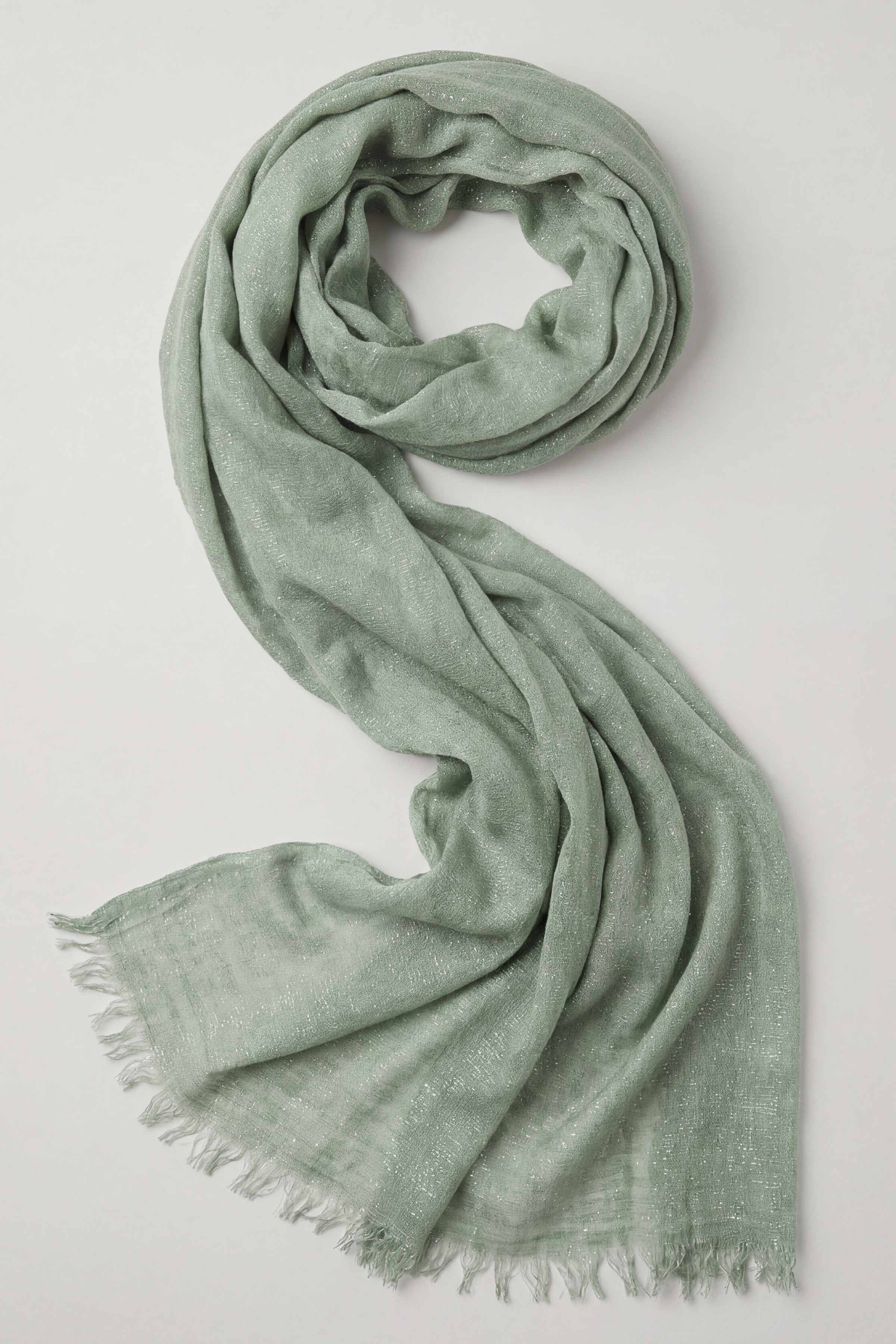 Green Women Scarf-443432104