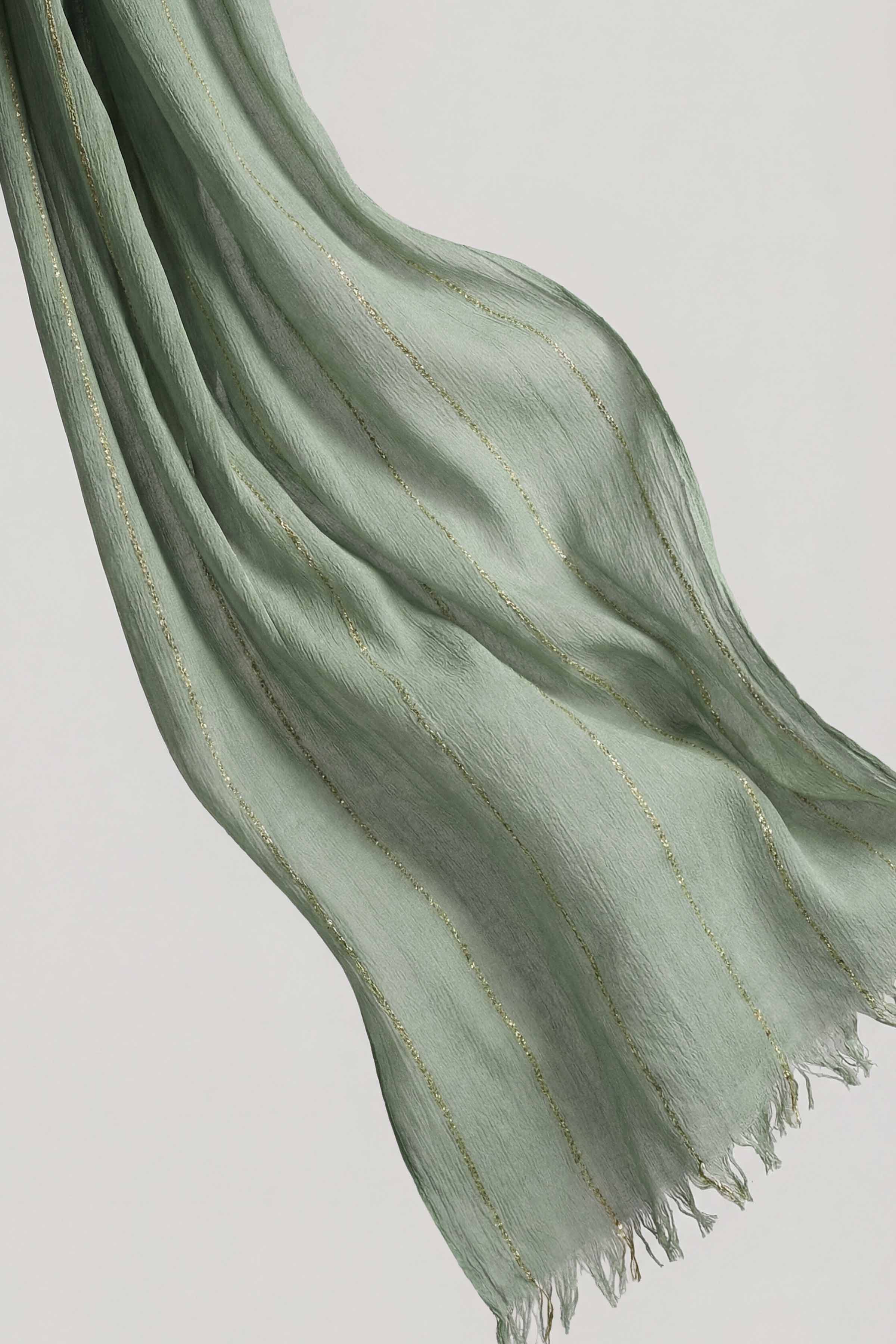 Green Women Scarf-443442104
