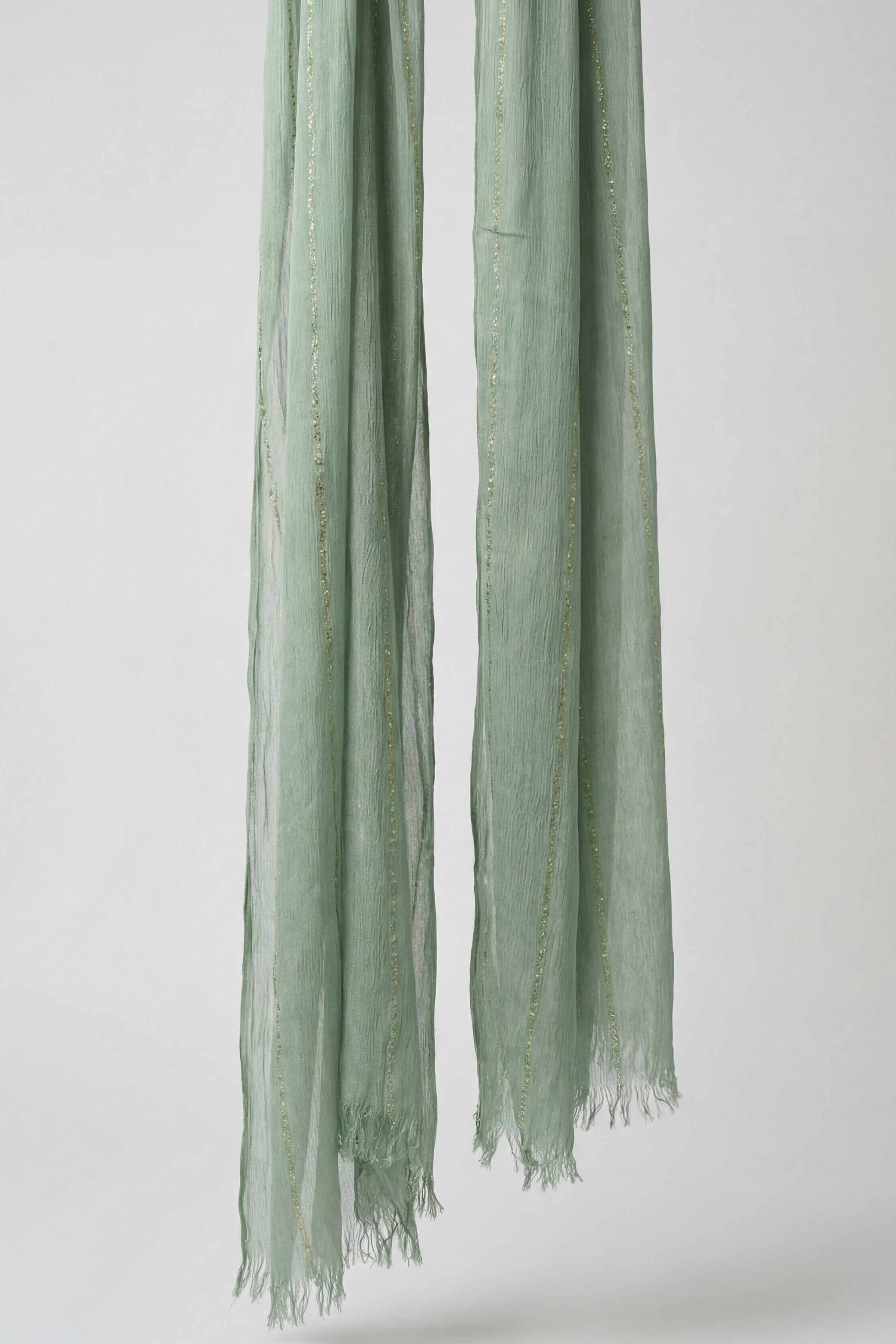 Green Women Scarf-443442104