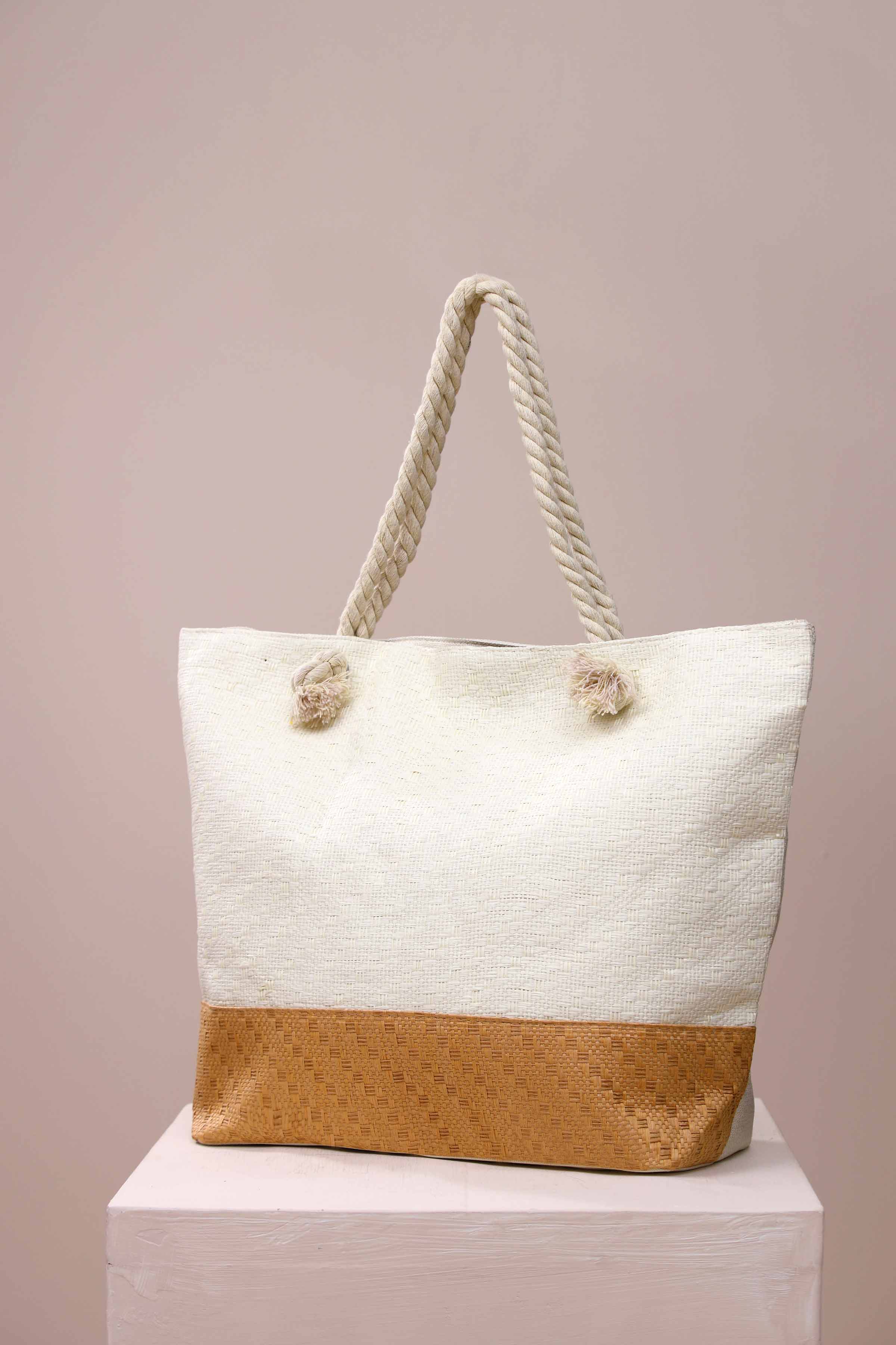 Off White Tote Bag-443462107 for Women - Bag Collection | Nishat | Shop Online