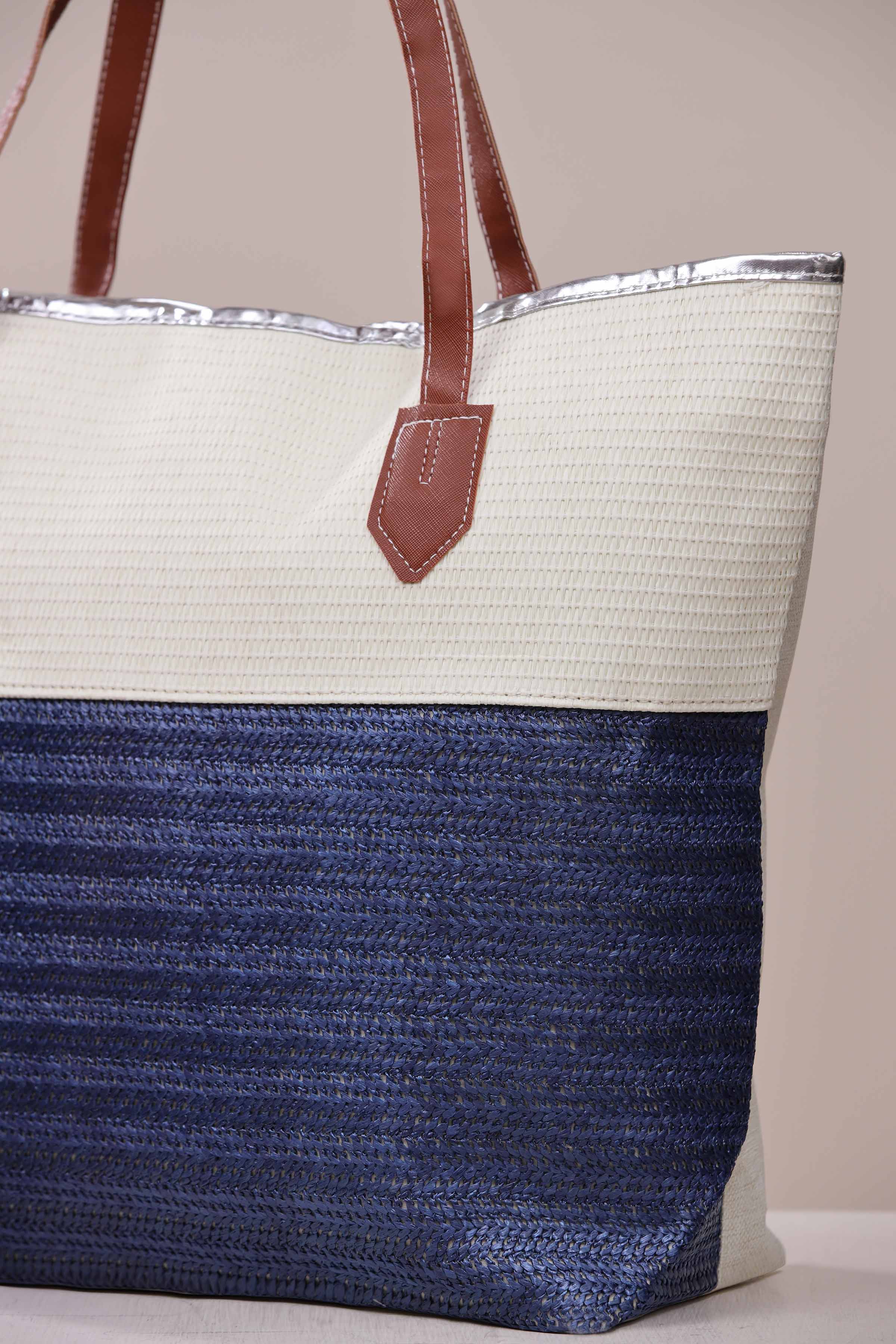 Navy Tote Bag-443482121 for Women - Bag Collection | Nishat | Shop Online