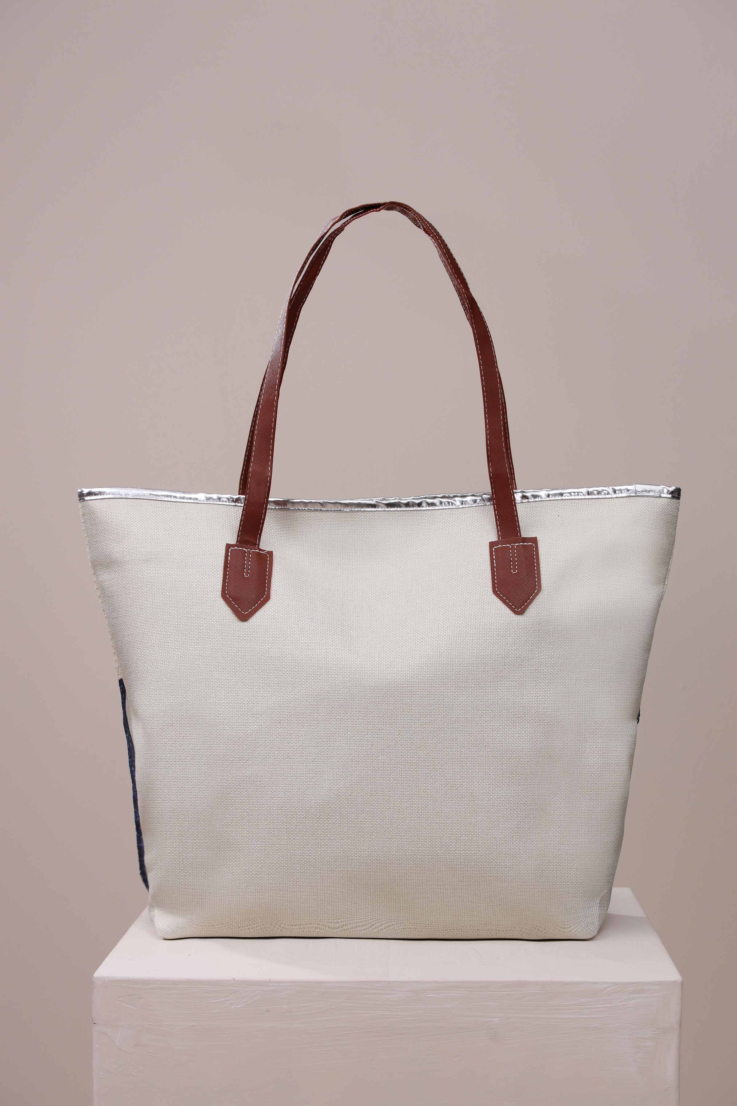 Navy Tote Bag-443482121 for Women - Bag Collection | Nishat | Shop Online