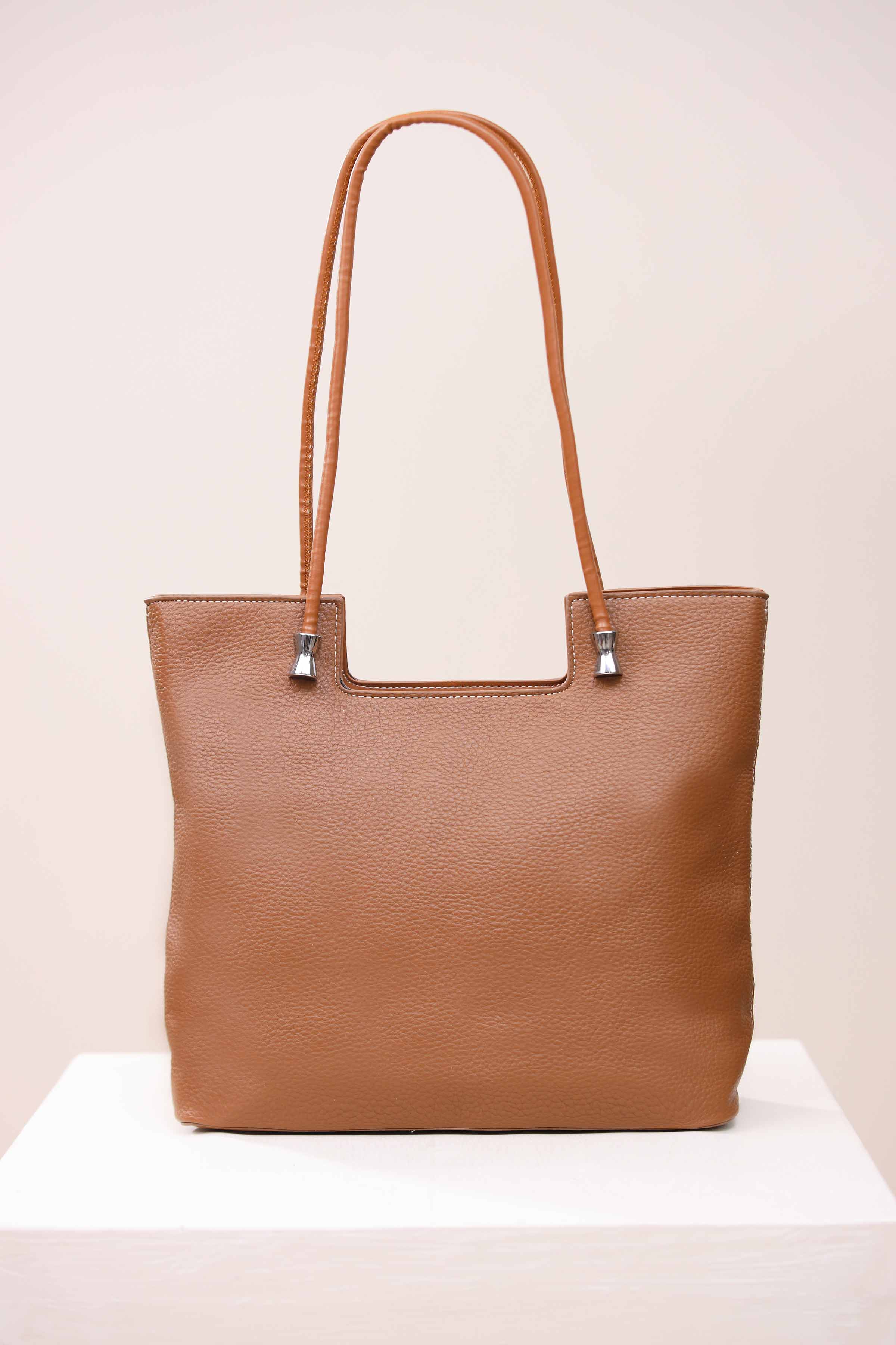 Brown Tote Bag-443512113 for Women - Bag Collection | Nishat | Shop Online
