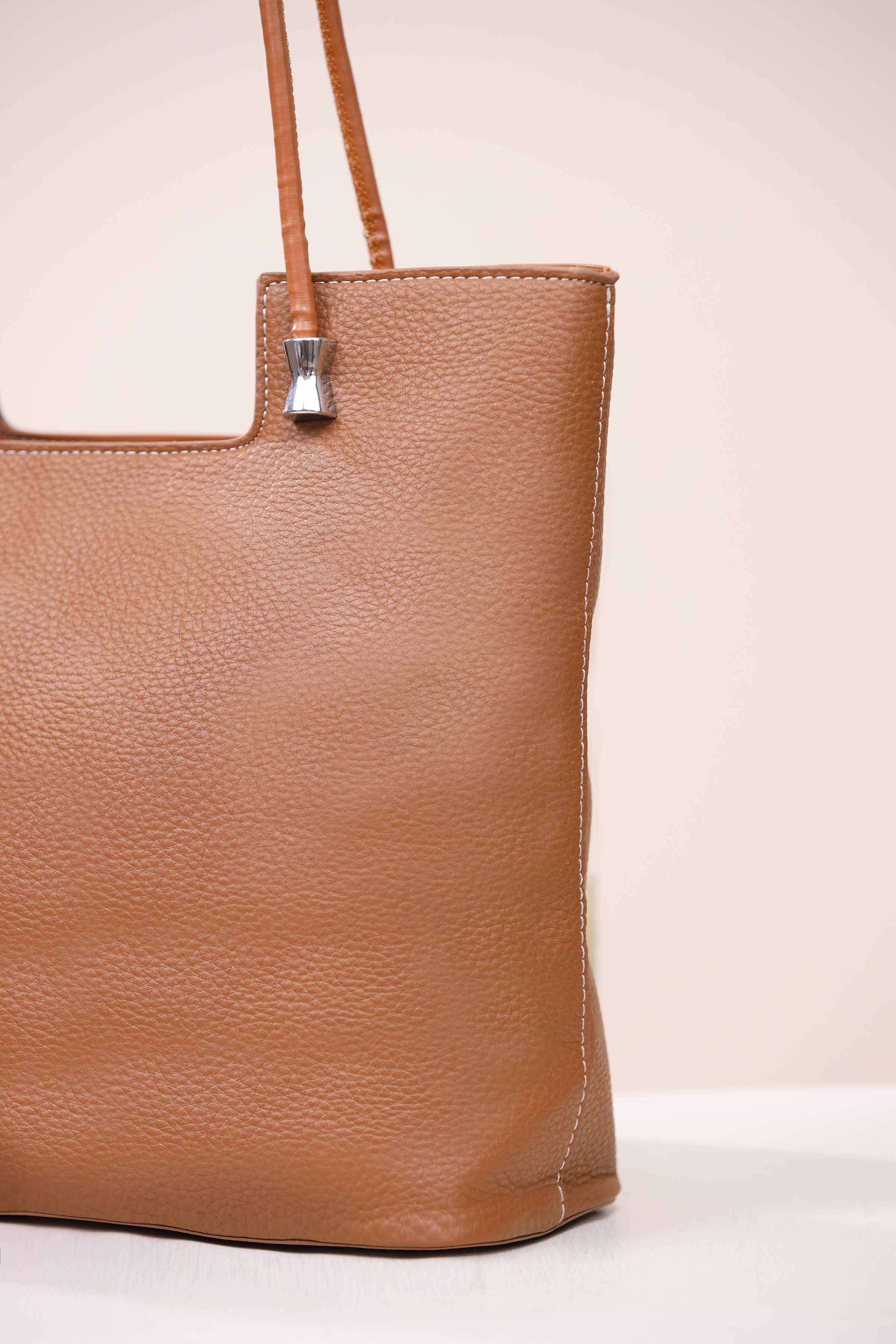 Brown Tote Bag-443512113 for Women - Bag Collection | Nishat | Shop Online