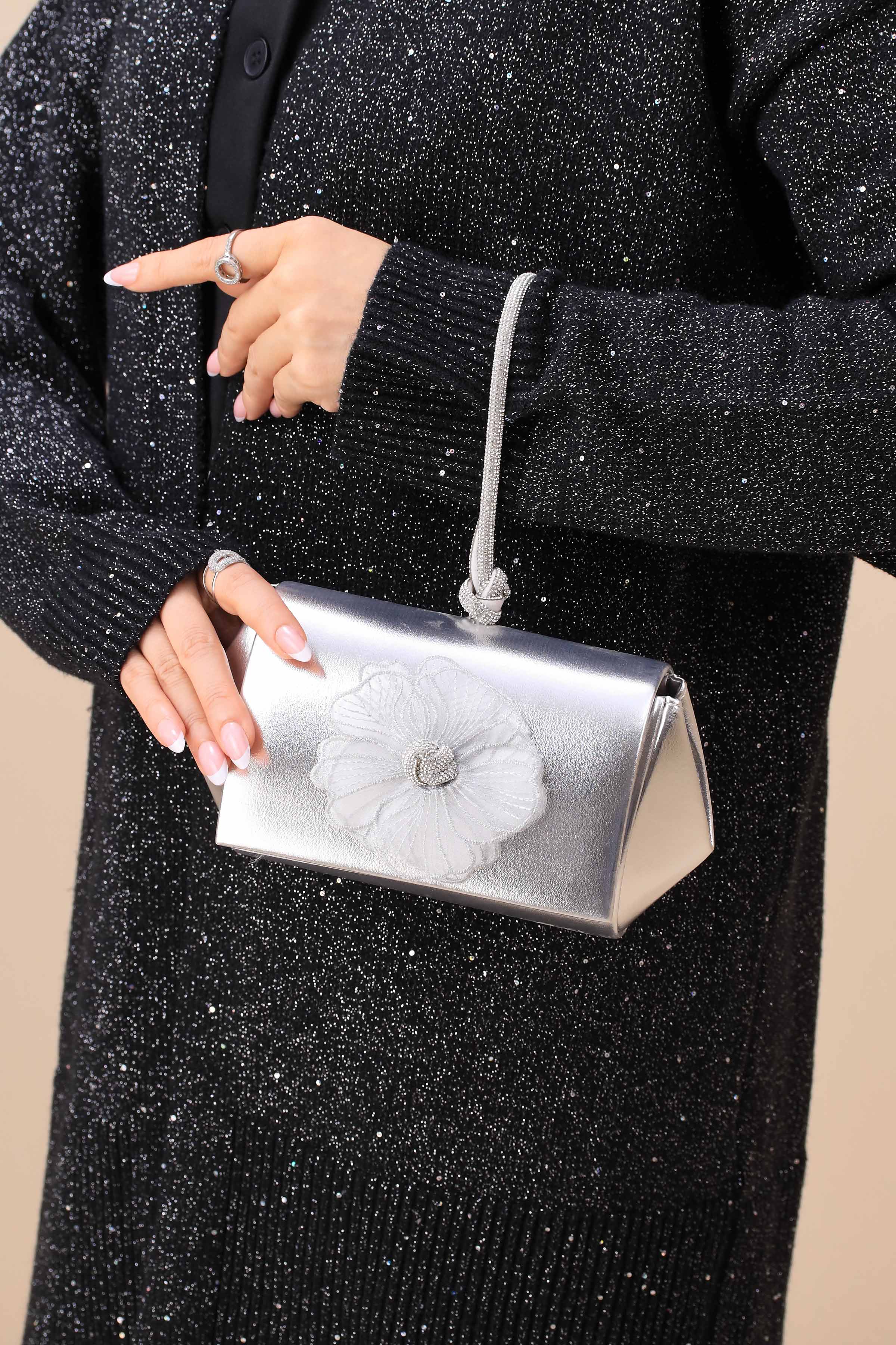 Silver Clutch-444092120-for Women - Bag Winter Collection | Nishat | Shop Online