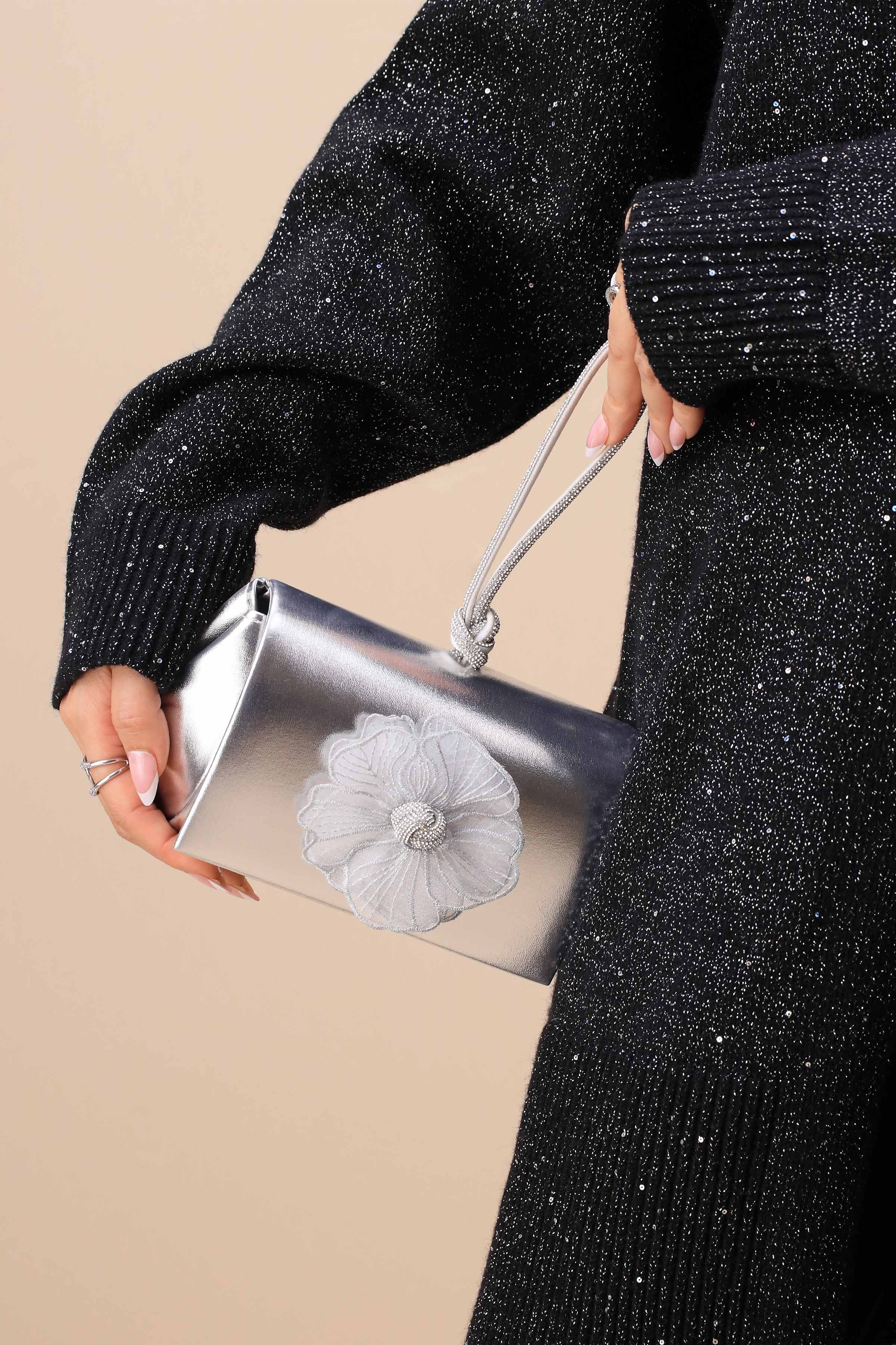 Silver Clutch-444092120-for Women - Bag Winter Collection | Nishat | Shop Online