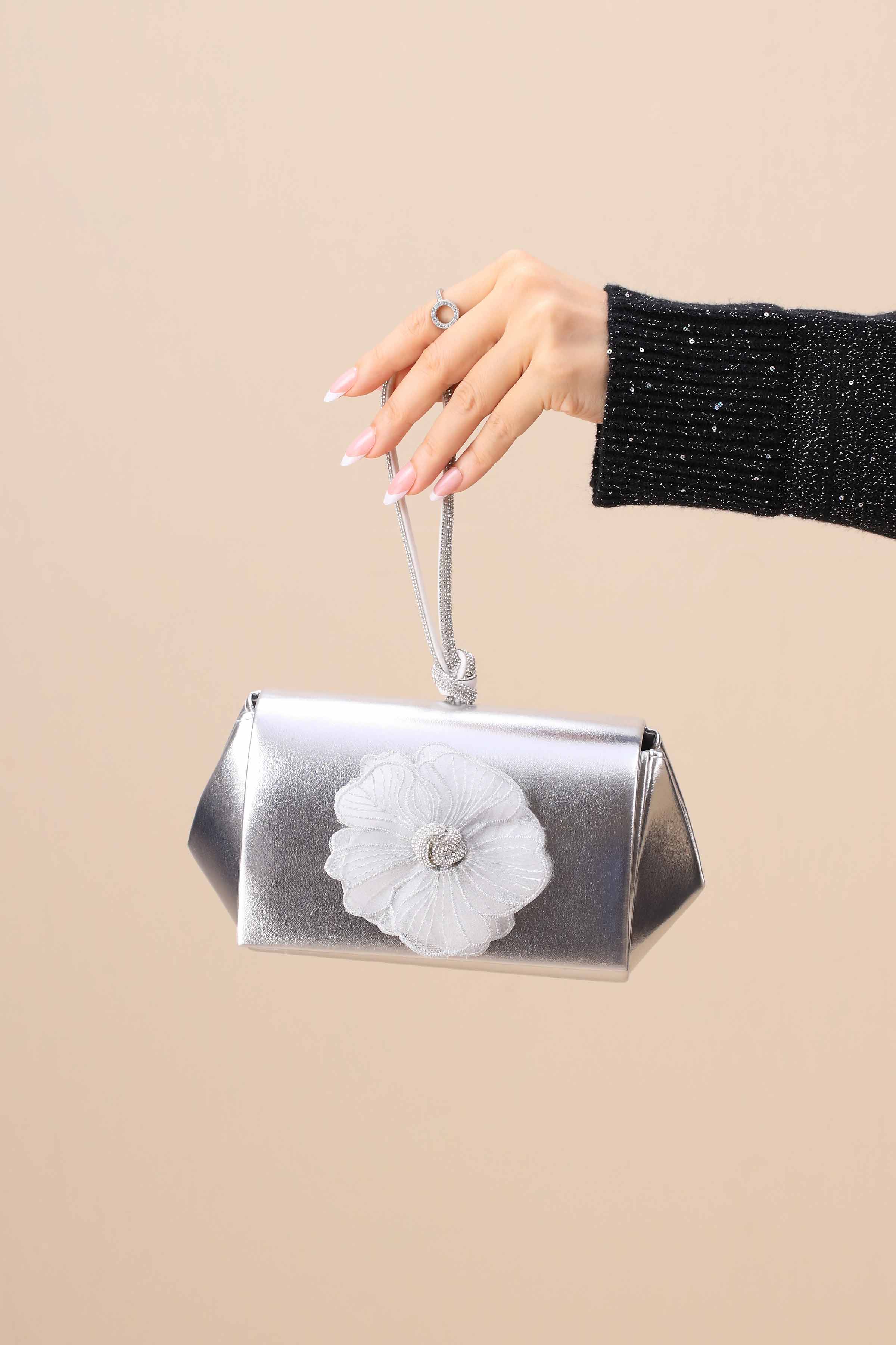Silver Clutch-444092120-for Women - Bag Winter Collection | Nishat | Shop Online