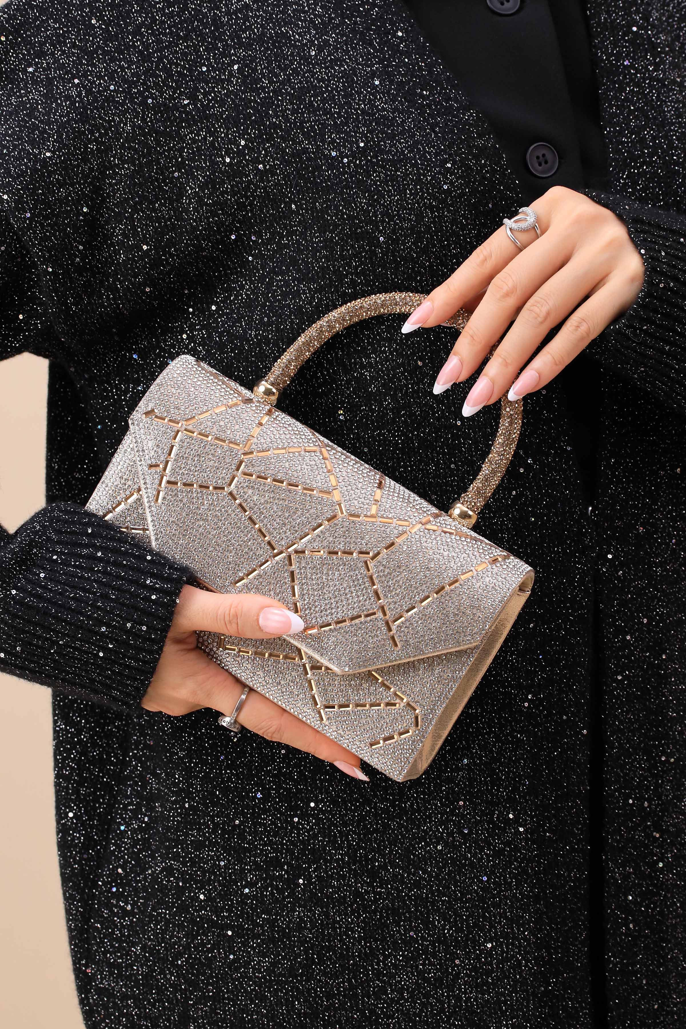 Gold & Silver Clutch-444132119-for Women - Bag Winter Collection | Nishat | Shop Online
