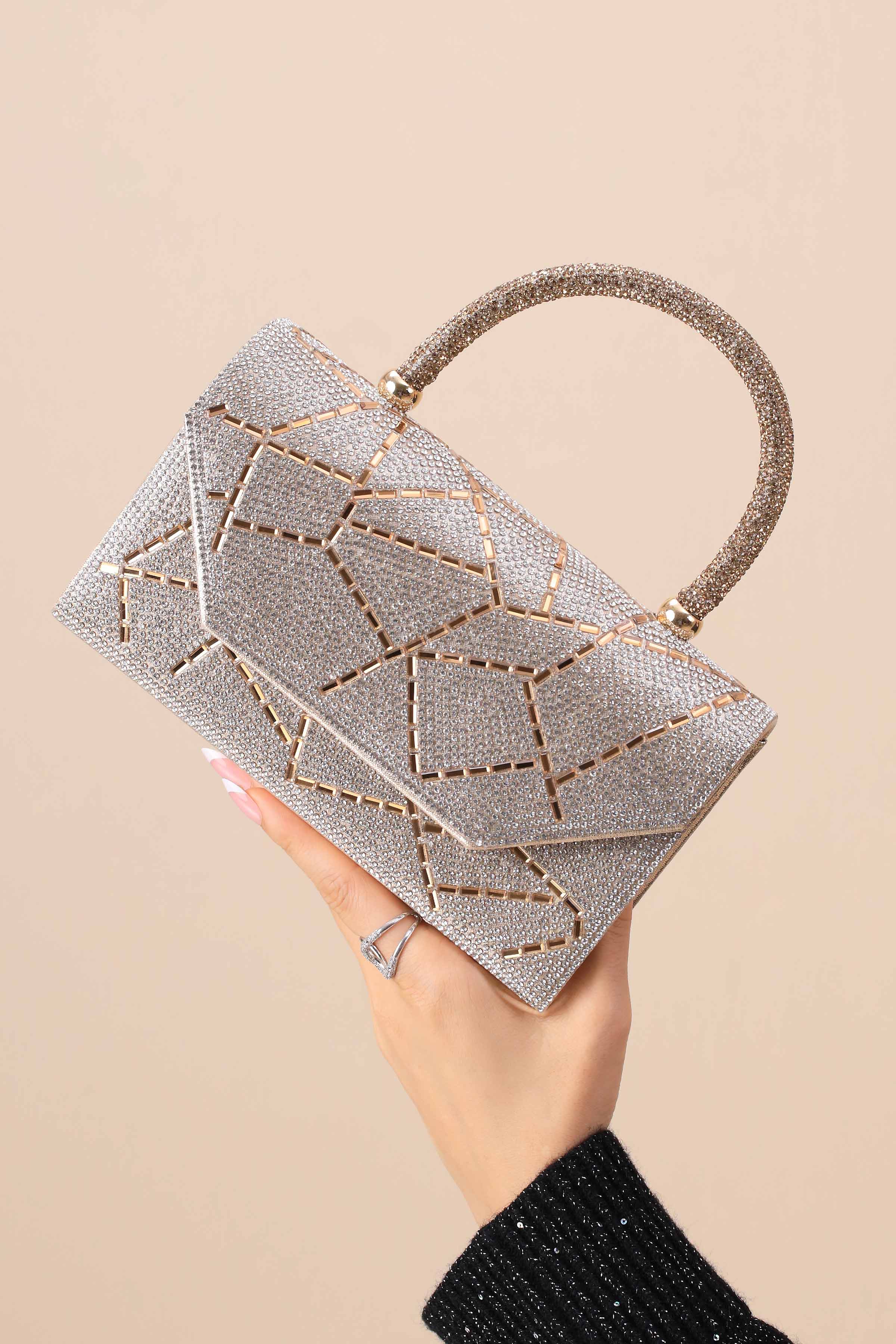 Gold & Silver Clutch-444132119-for Women - Bag Winter Collection | Nishat | Shop Online