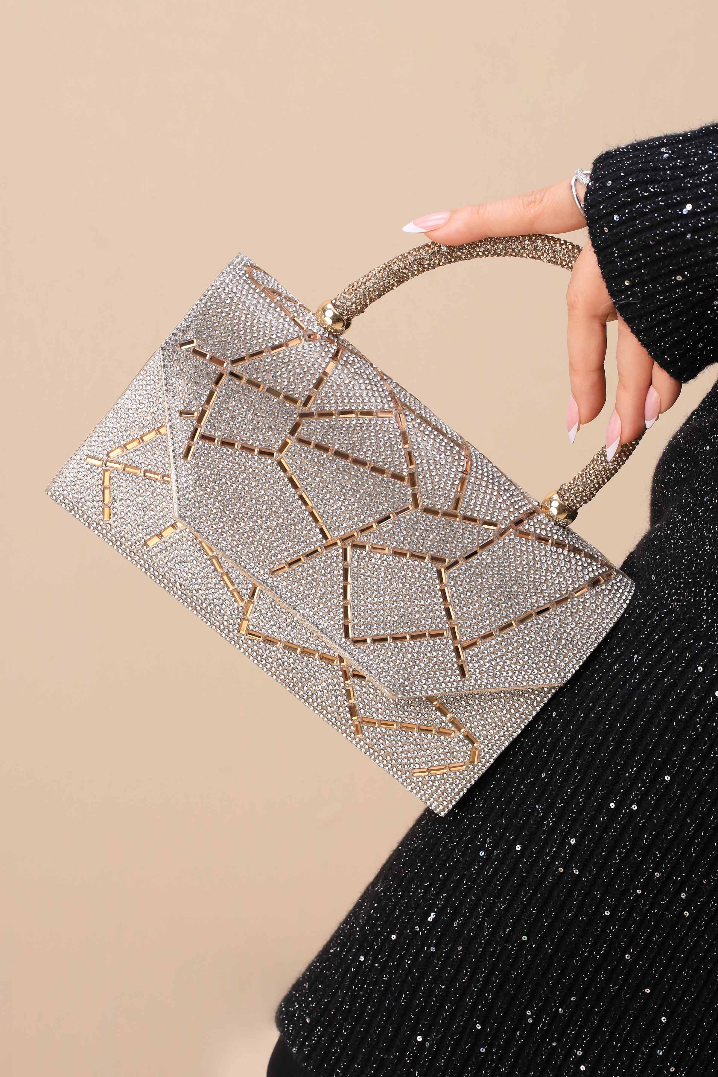Gold & Silver Clutch-444132119-for Women - Bag Winter Collection | Nishat | Shop Online