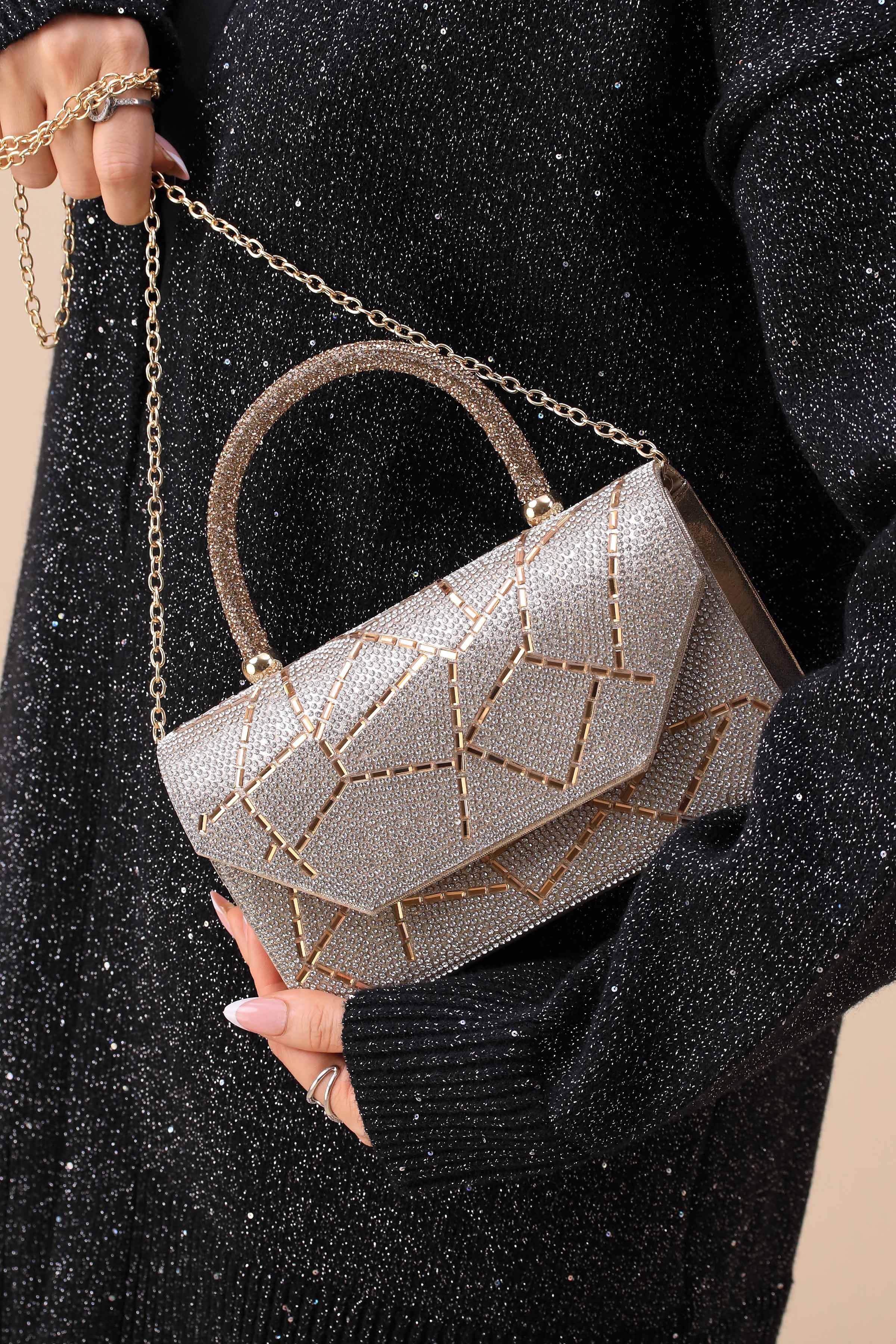 Gold & Silver Clutch-444132119-for Women - Bag Winter Collection | Nishat | Shop Online