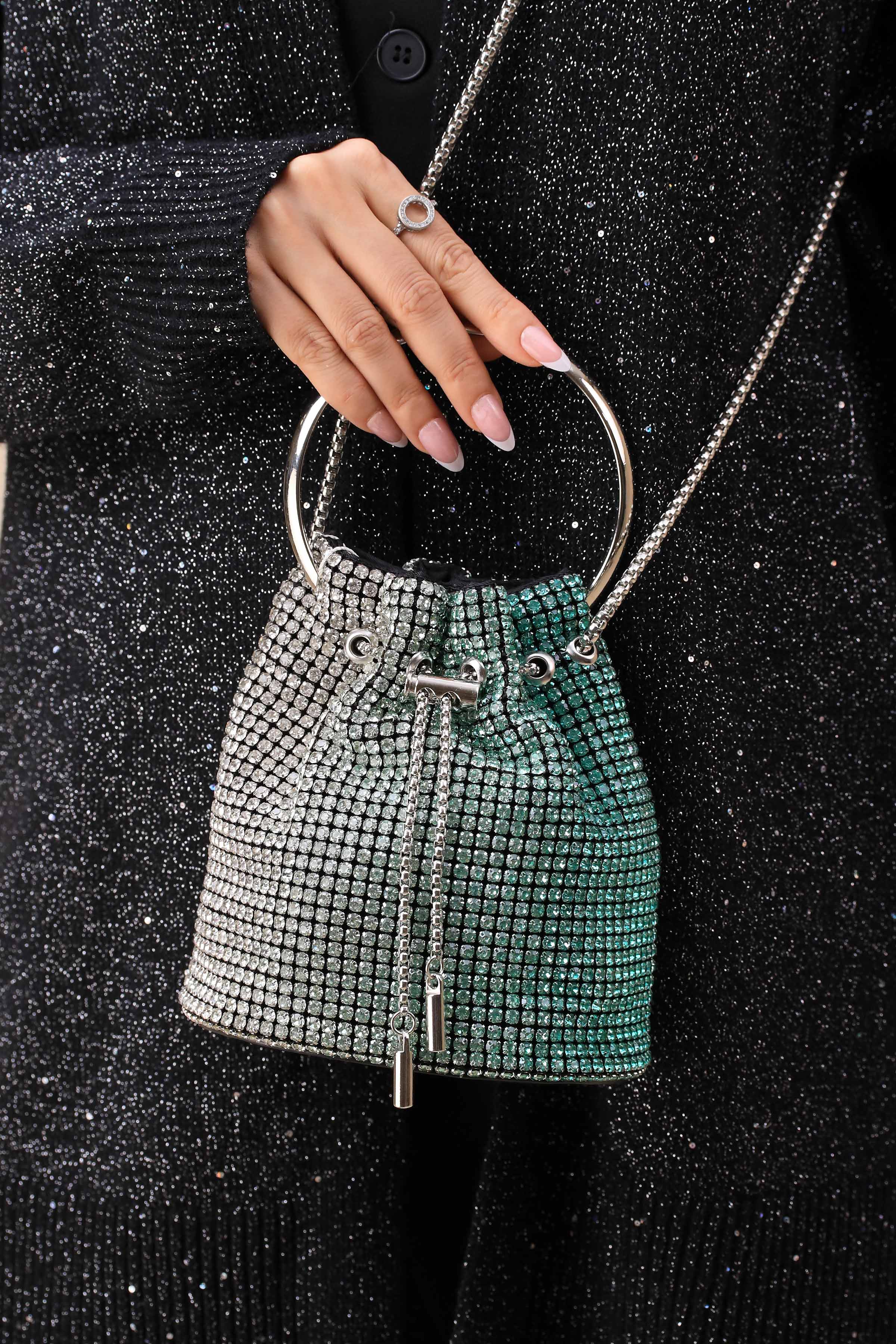 Gradient Green Clutch-444272104-for Women - Bag Winter Collection | Nishat | Shop Online