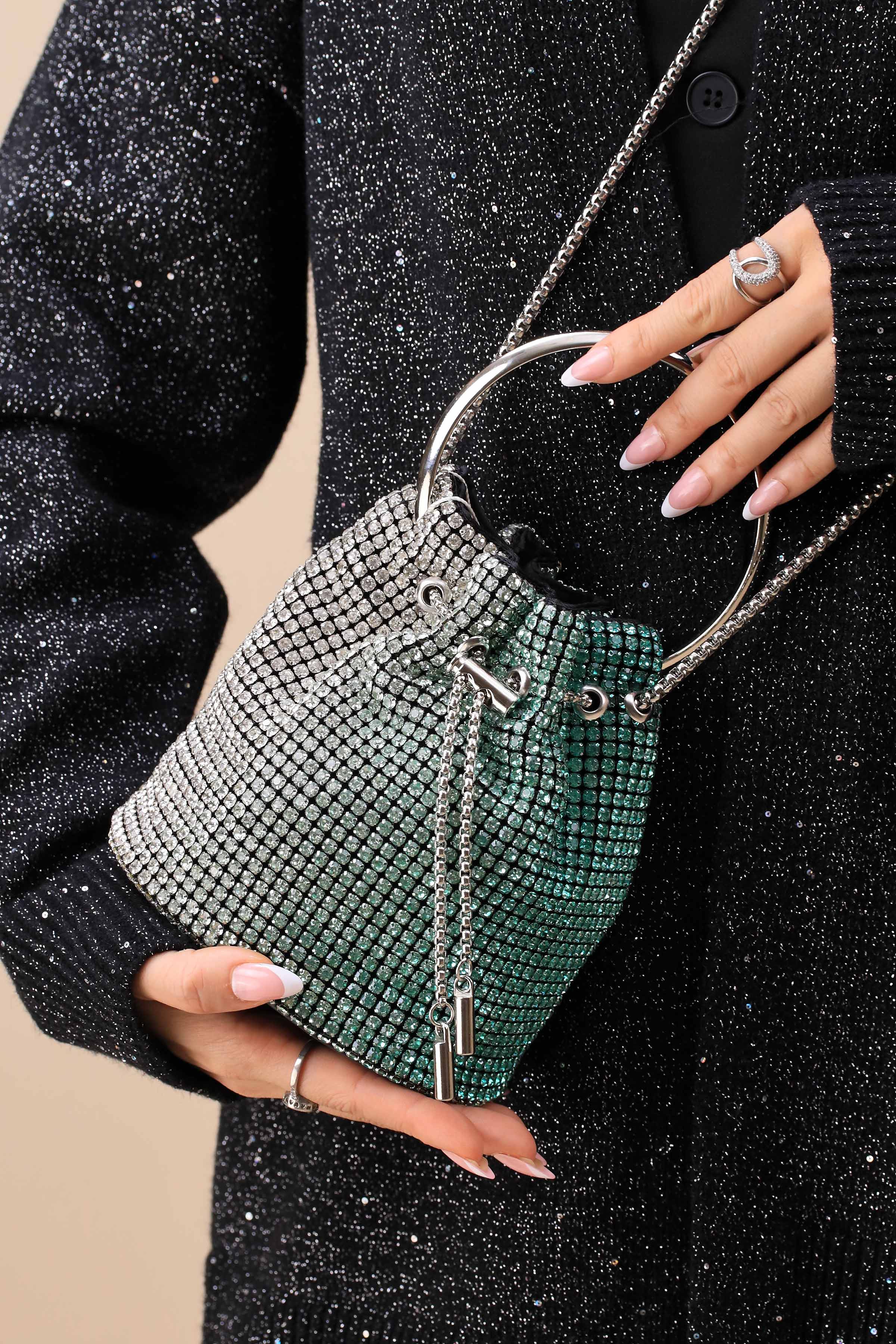 Gradient Green Clutch-444272104-for Women - Bag Winter Collection | Nishat | Shop Online