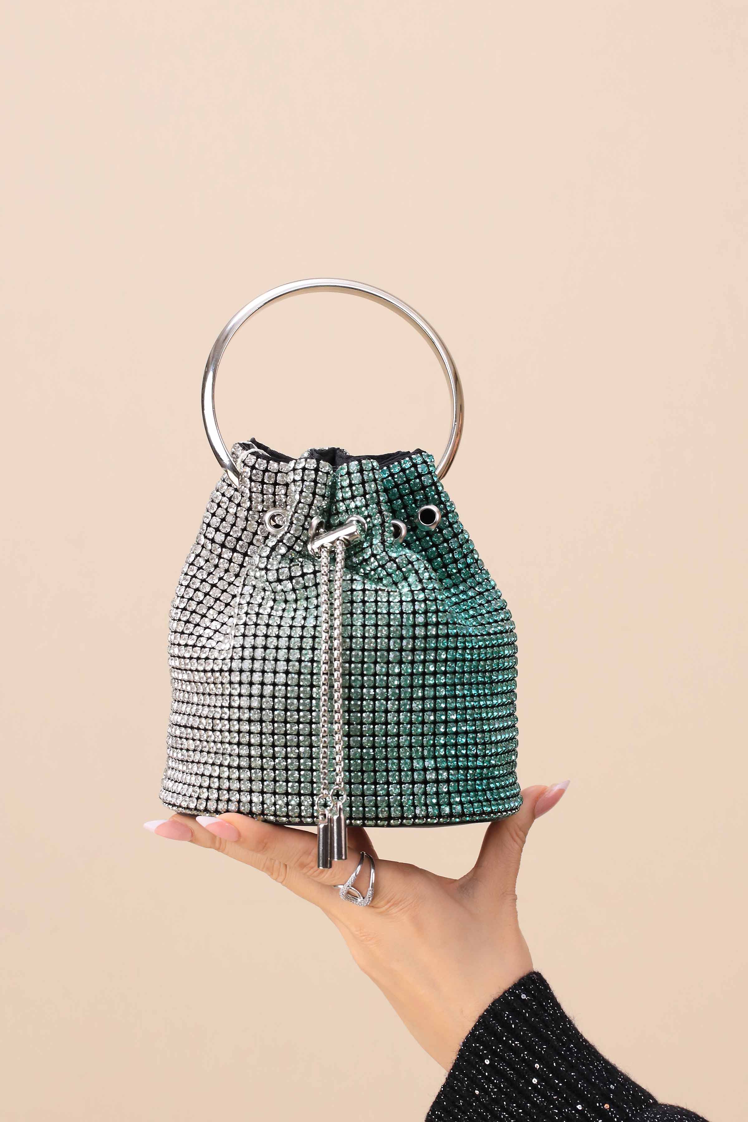 Gradient Green Clutch-444272104-for Women - Bag Winter Collection | Nishat | Shop Online