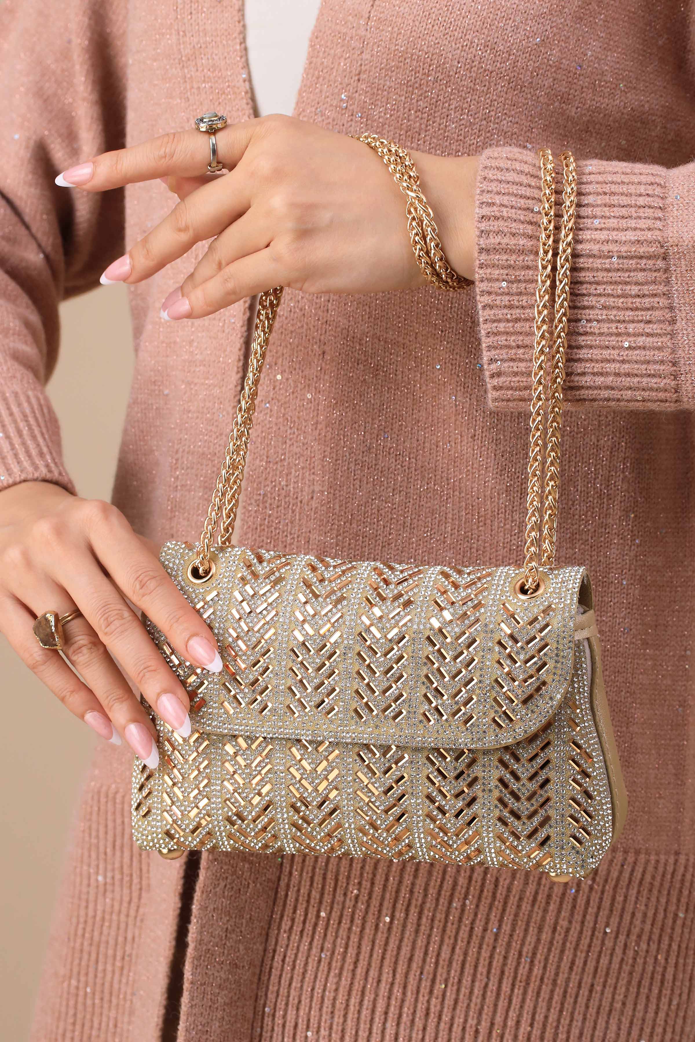 Gold Clutch-444282119-for Women - Bag Winter Collection | Nishat | Shop Online