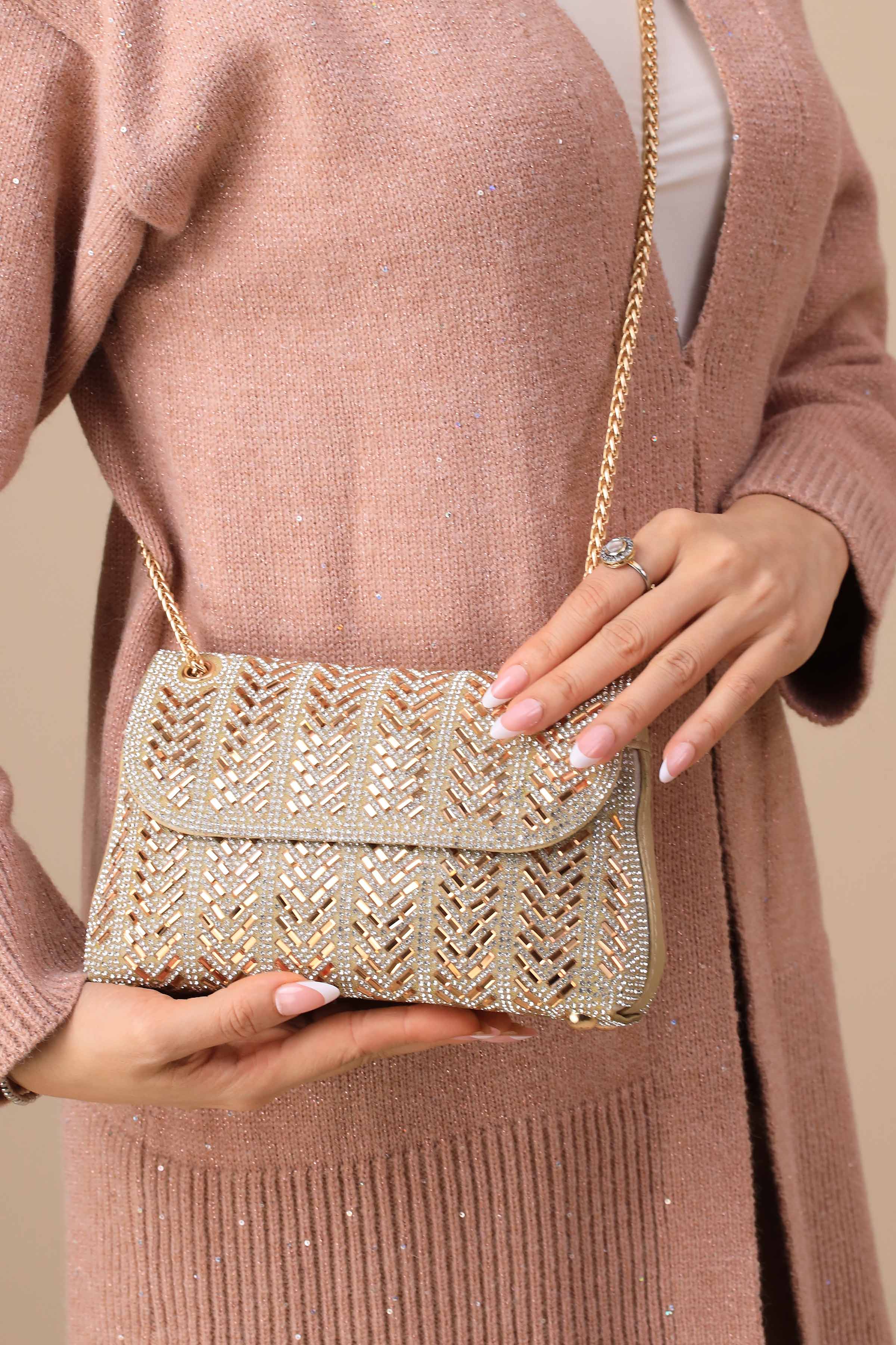 Gold Clutch-444282119-for Women - Bag Winter Collection | Nishat | Shop Online