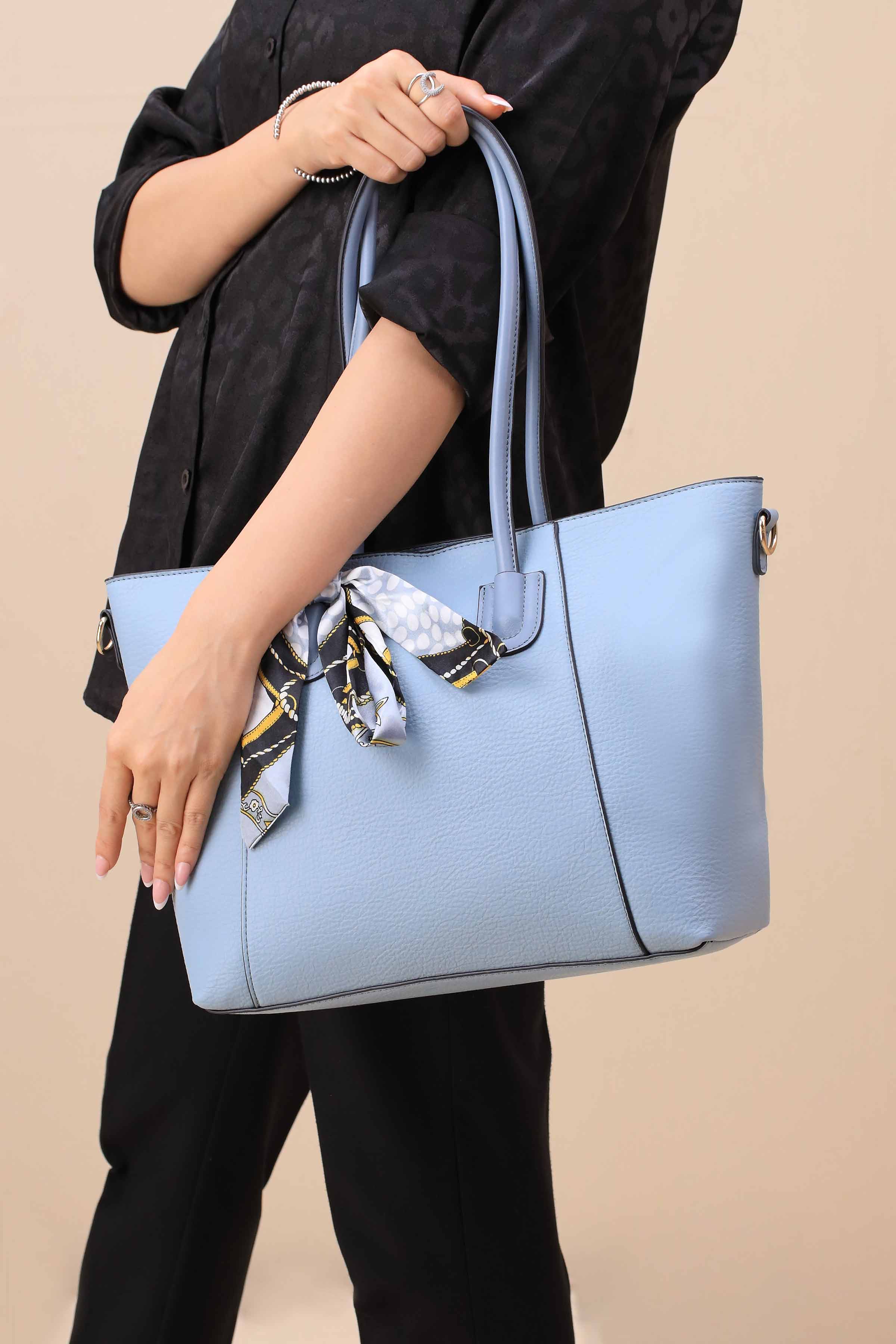 Grey Blue Shoulder Bag-444372111-for Women - Bag Winter Collection | Nishat | Shop Online