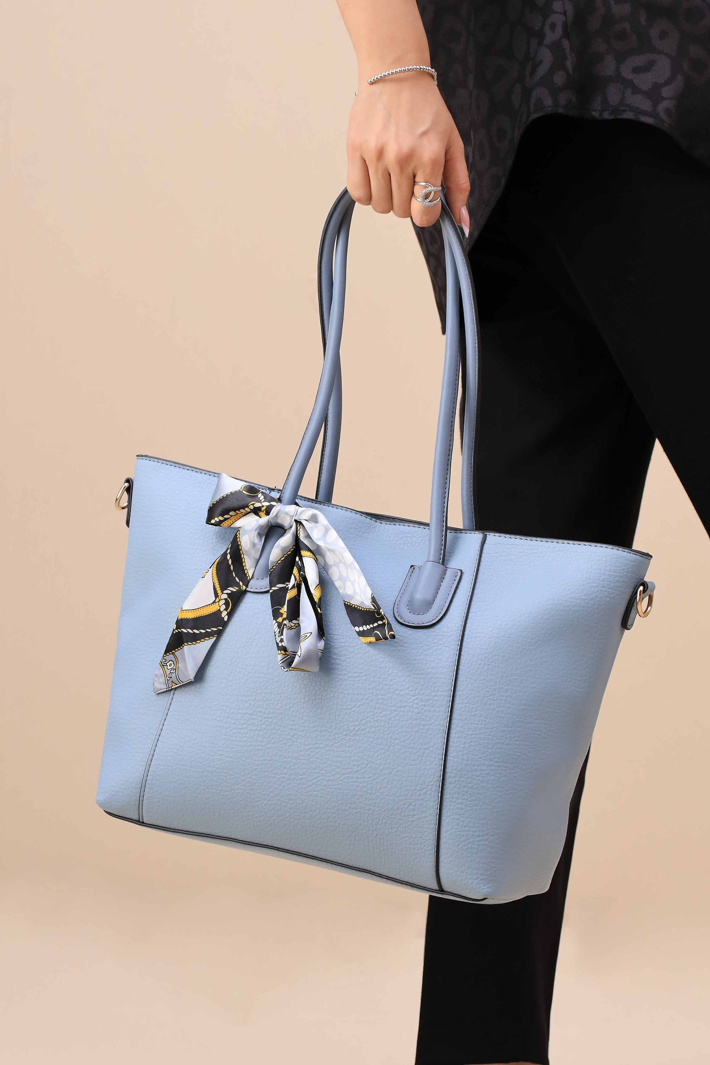 Grey Blue Shoulder Bag-444372111-for Women - Bag Winter Collection | Nishat | Shop Online