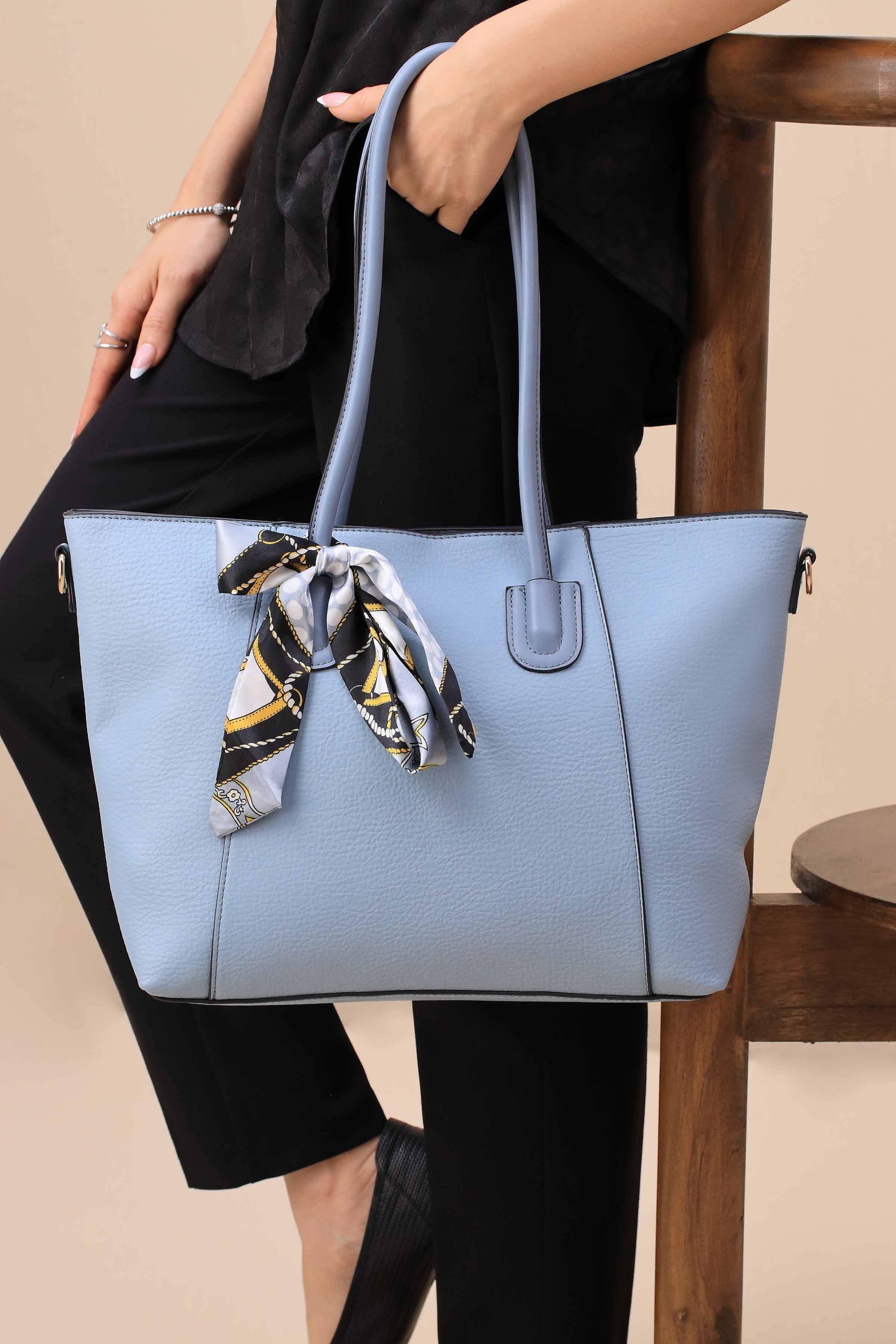 Grey Blue Shoulder Bag-444372111-for Women - Bag Winter Collection | Nishat | Shop Online
