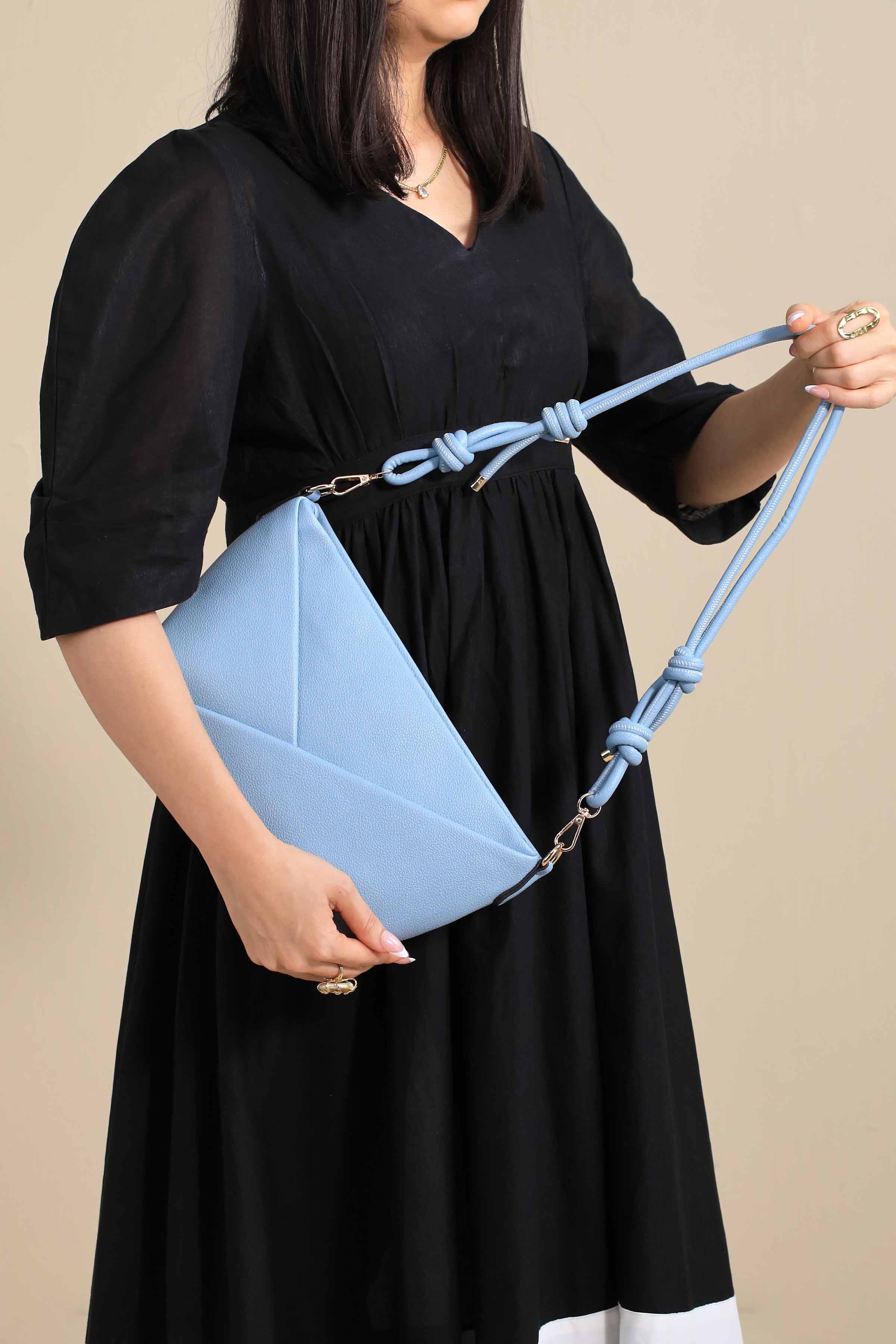 Blue Shoulder Bag-444402108 for Women - Bag Winter Collection | Nishat | Shop Online