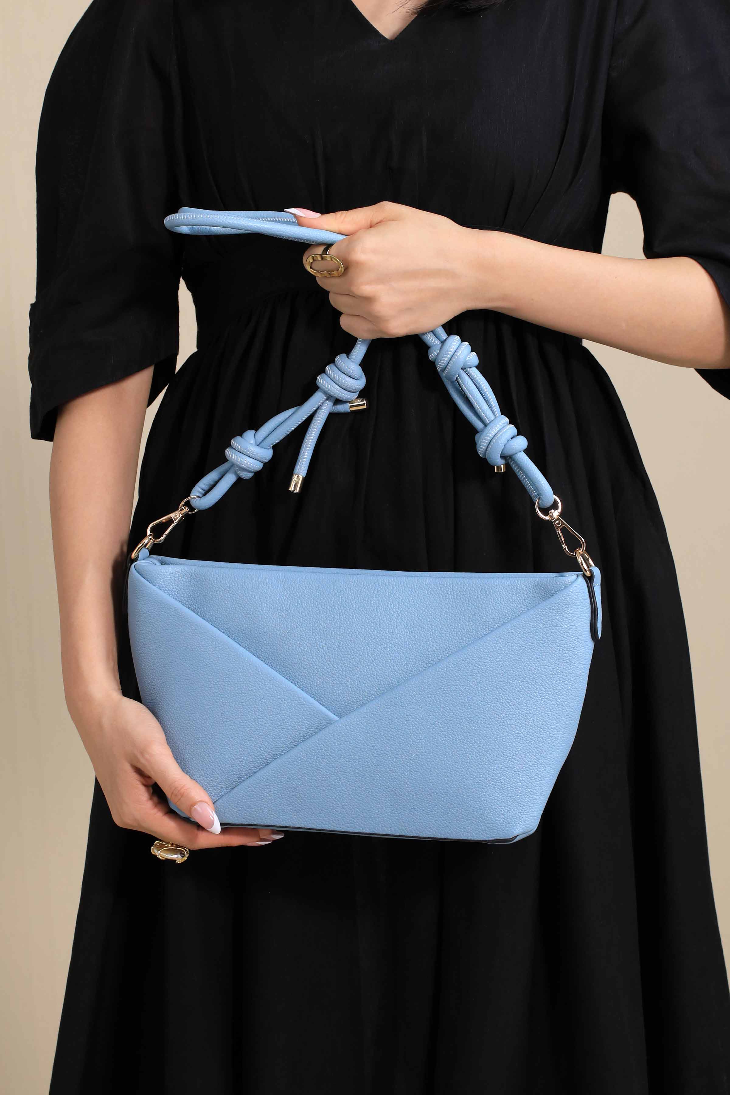 Blue Shoulder Bag-444402108 for Women - Bag Winter Collection | Nishat | Shop Online