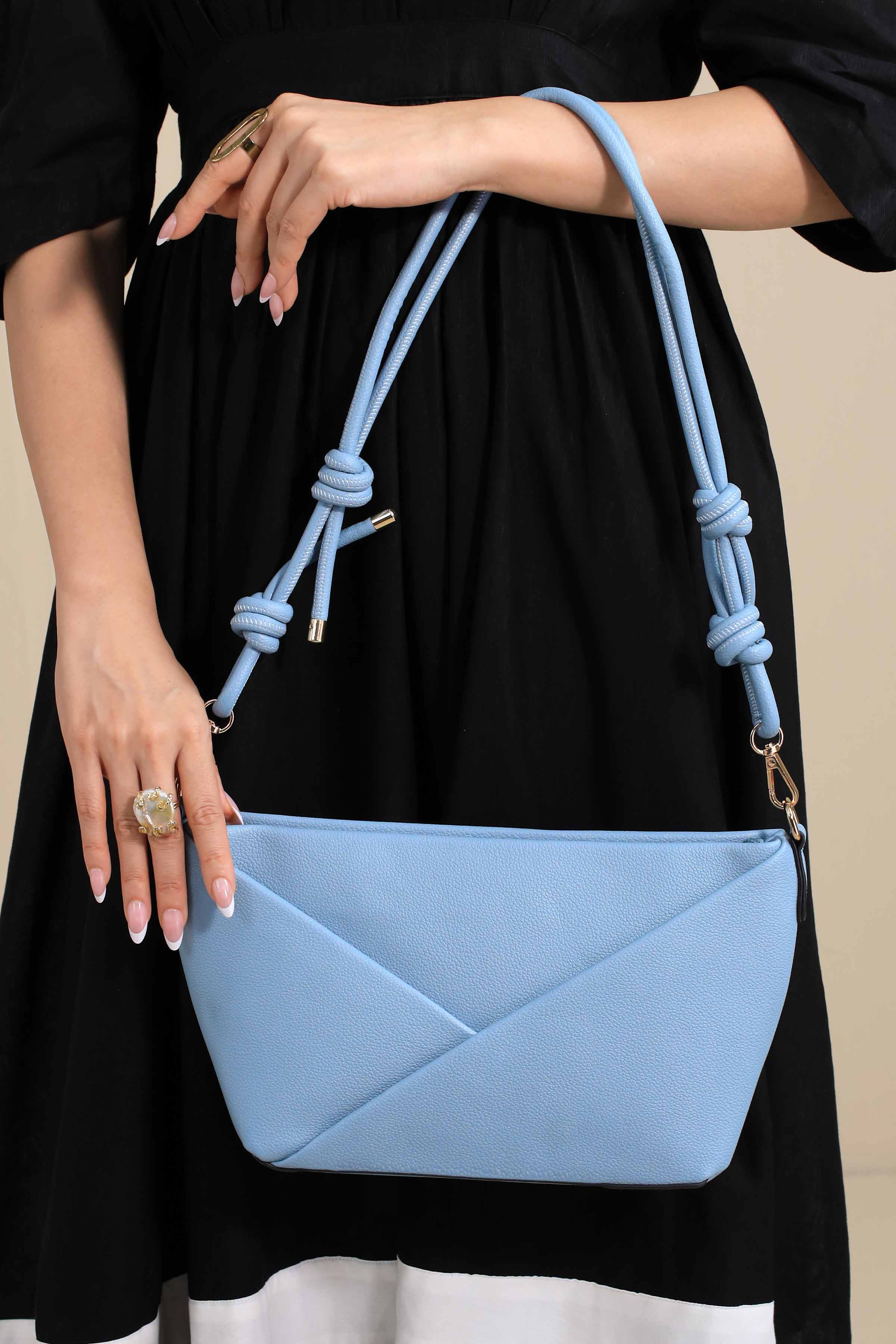 Blue Shoulder Bag-444402108 for Women - Bag Winter Collection | Nishat | Shop Online
