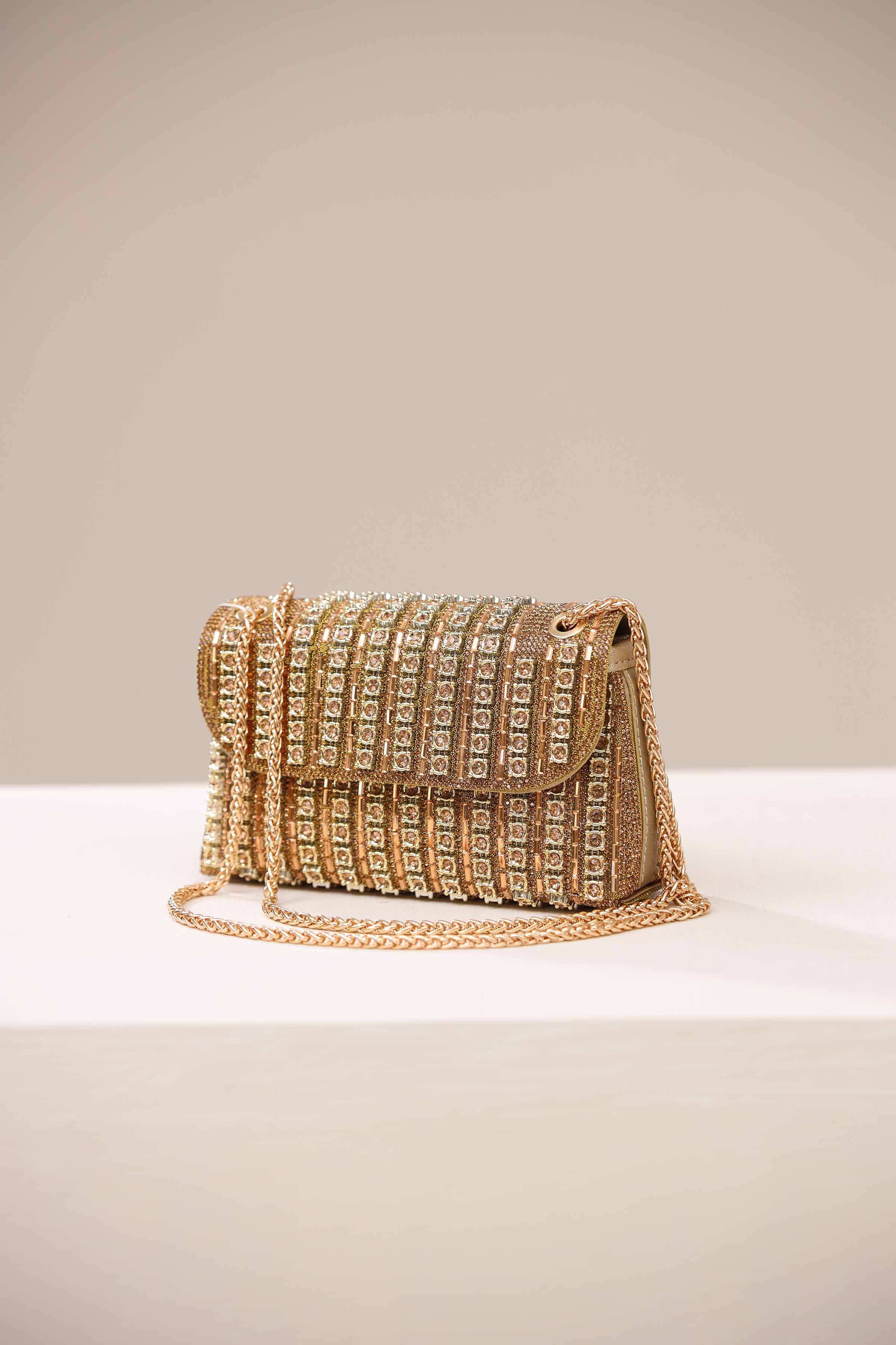 Gold Clutch-444422119 for Women - Bag Collection | Nishat | Shop Online