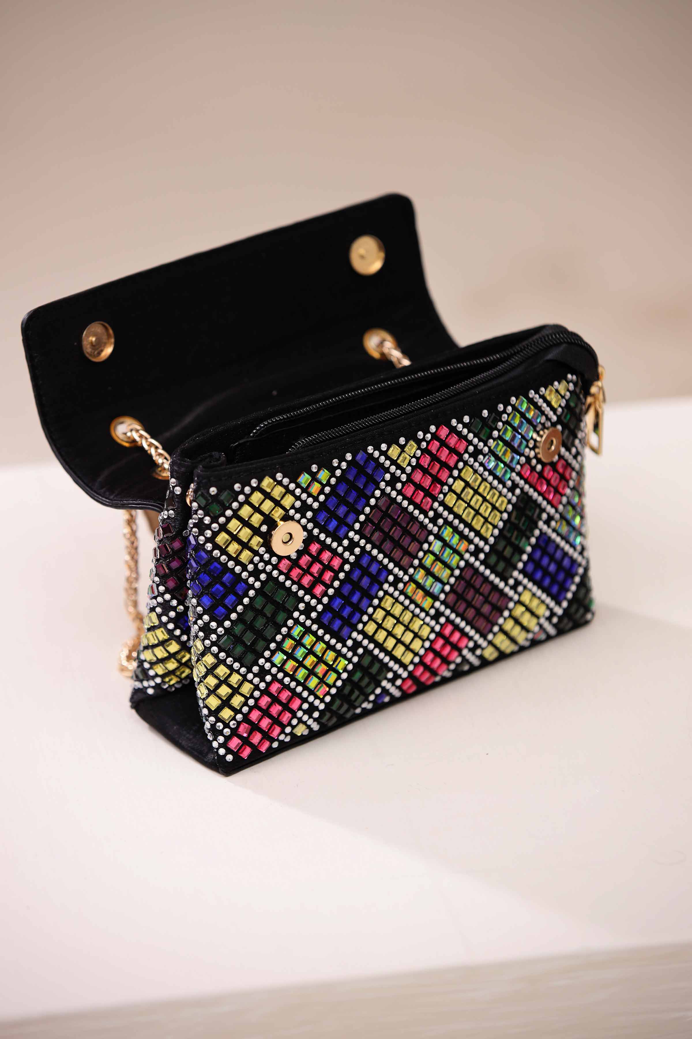 Mix Black Clutch-444442103 for Women - Bag Collection | Nishat | Shop Online