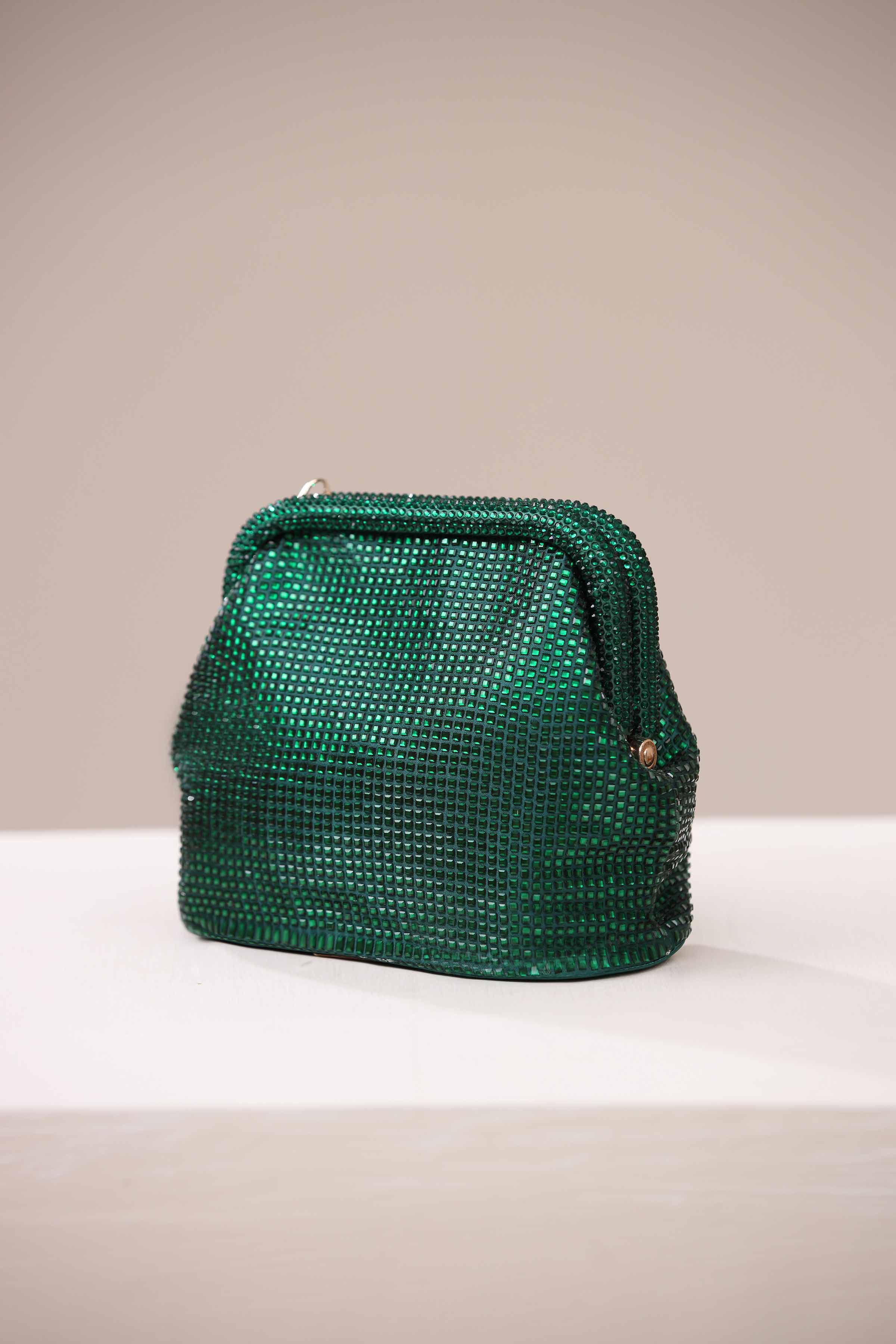 Green Clutch-444492104 for Women - Bag Collection | Nishat | Shop Online