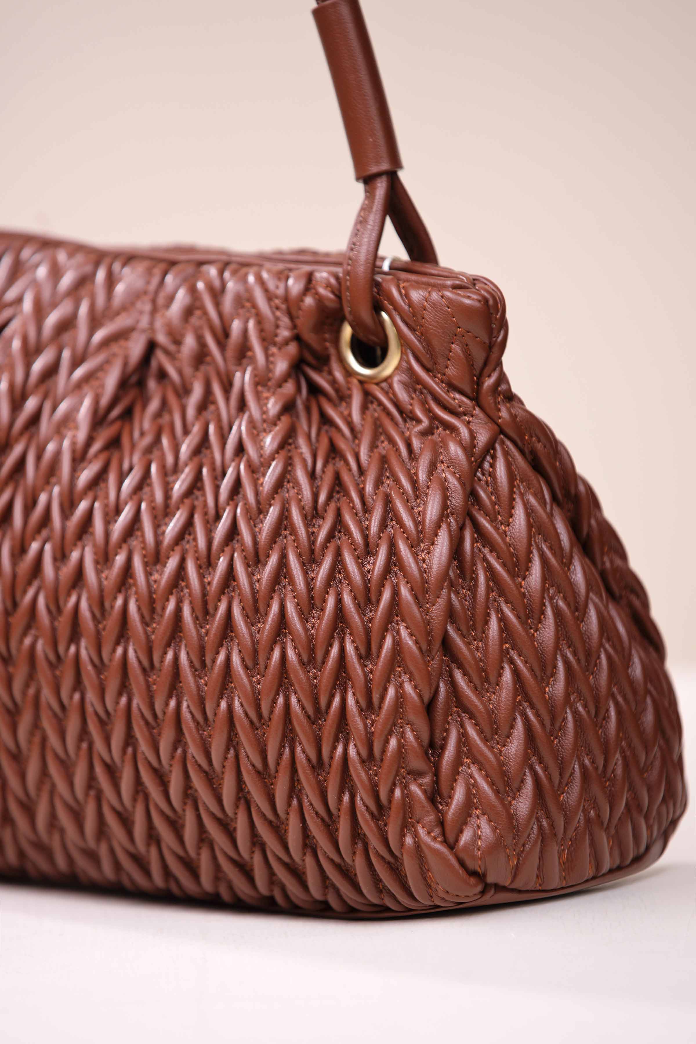 Brown Shoulder Bag-444632113 for Women - Bag Collection | Nishat | Shop Online