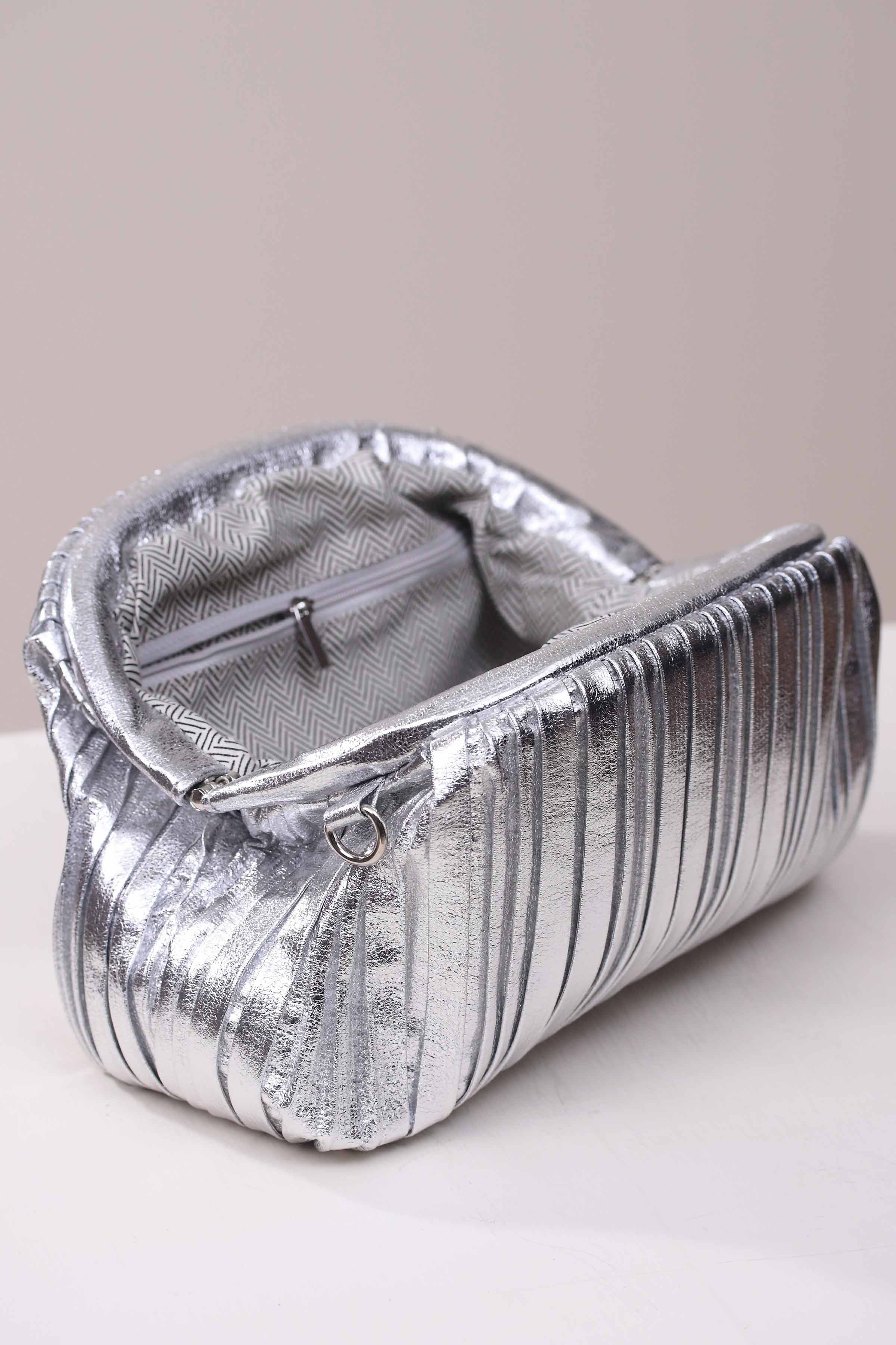 Silver Shoulder Bag-444642120 for Women - Bag Collection | Nishat | Shop Online