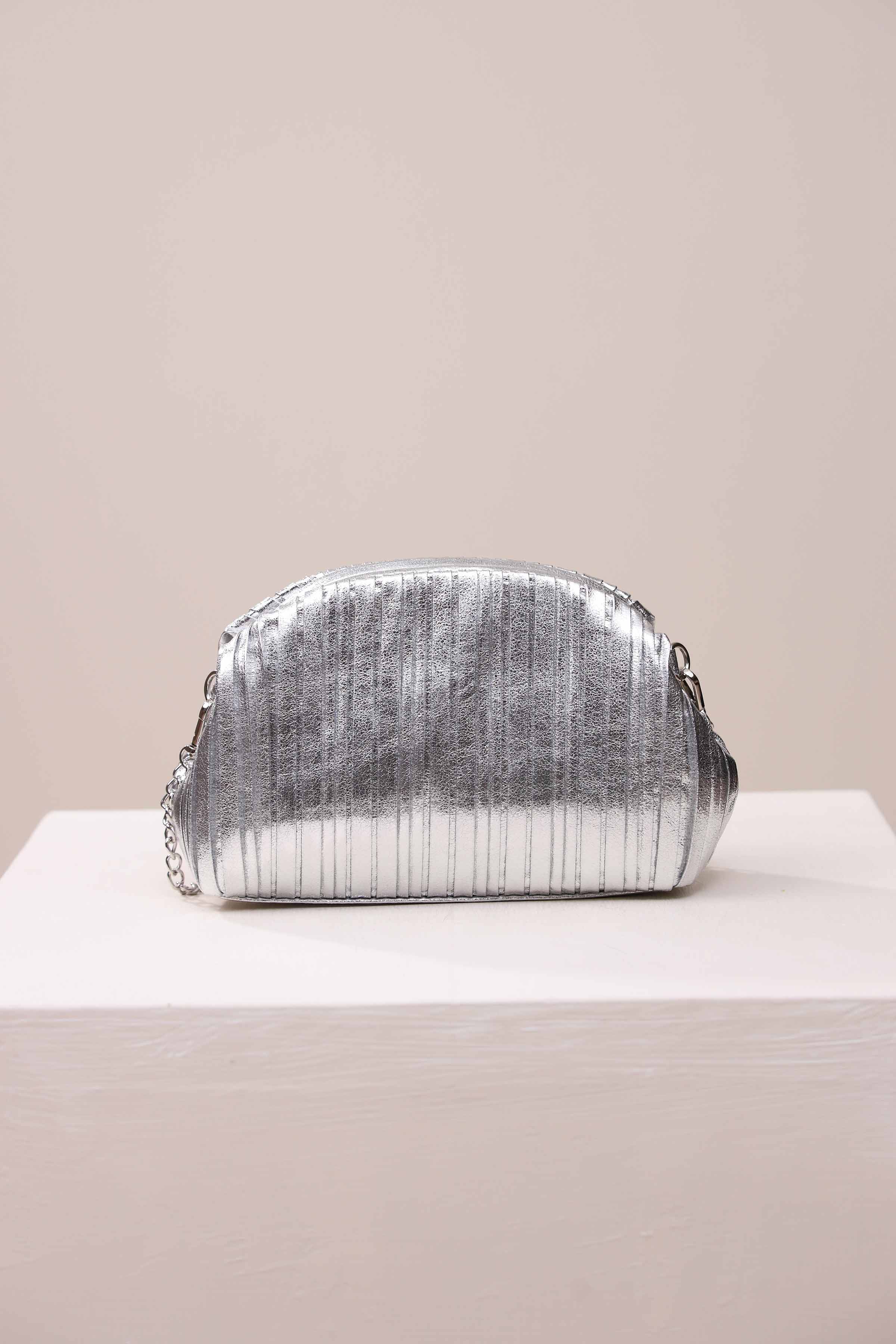 Silver Shoulder Bag-444642120 for Women - Bag Collection | Nishat | Shop Online