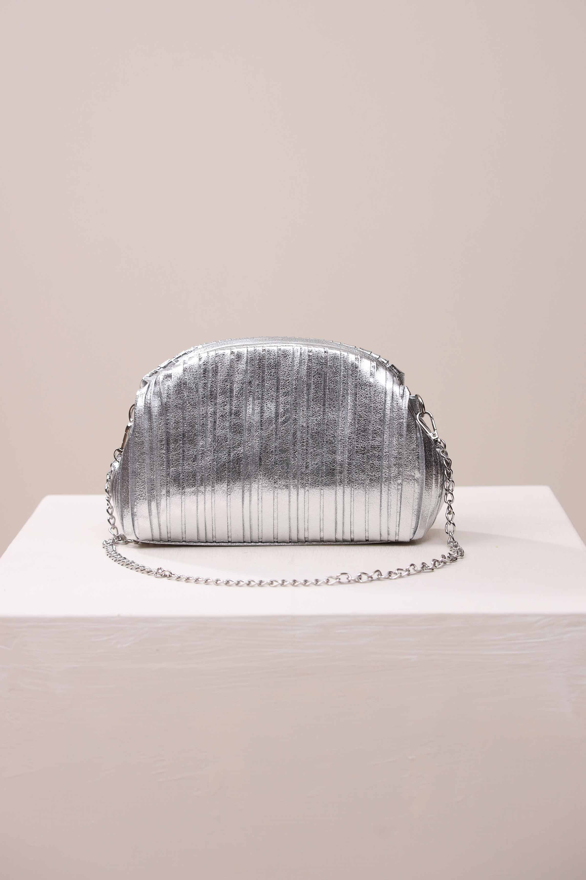 Silver Shoulder Bag-444642120 for Women - Bag Collection | Nishat | Shop Online