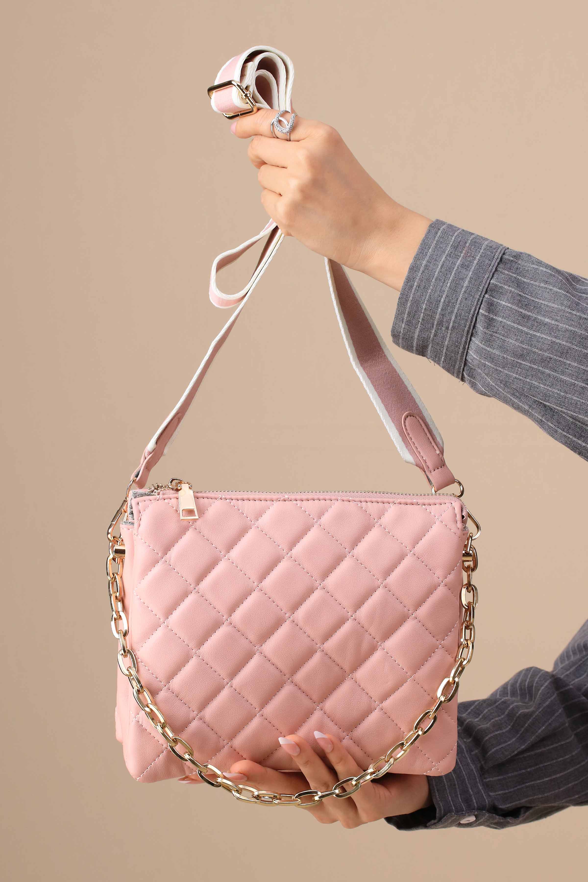 Pink Shoulder Bag-444772105-for Women - Bag Winter Collection | Nishat | Shop Online