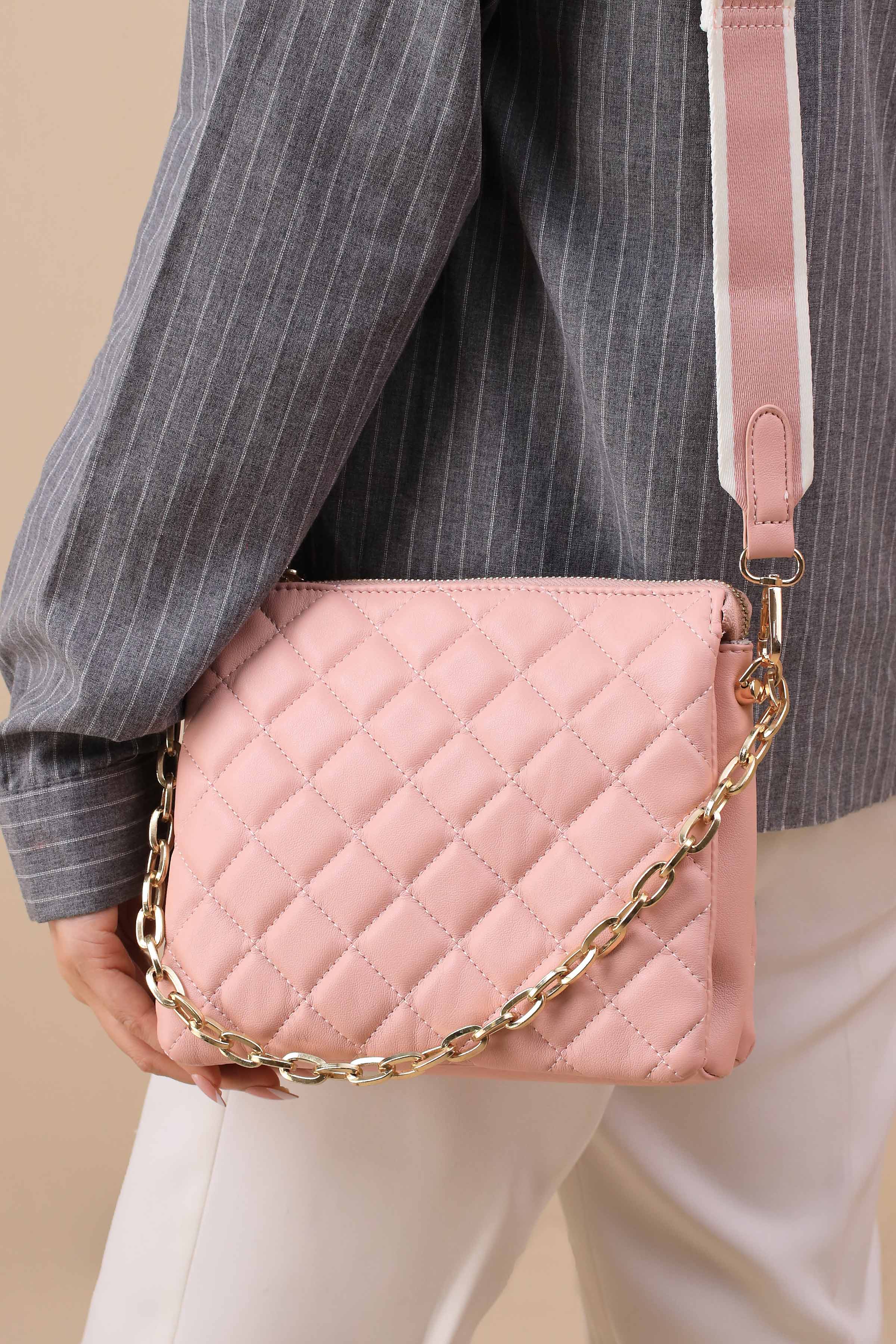 Pink Shoulder Bag-444772105-for Women - Bag Winter Collection | Nishat | Shop Online