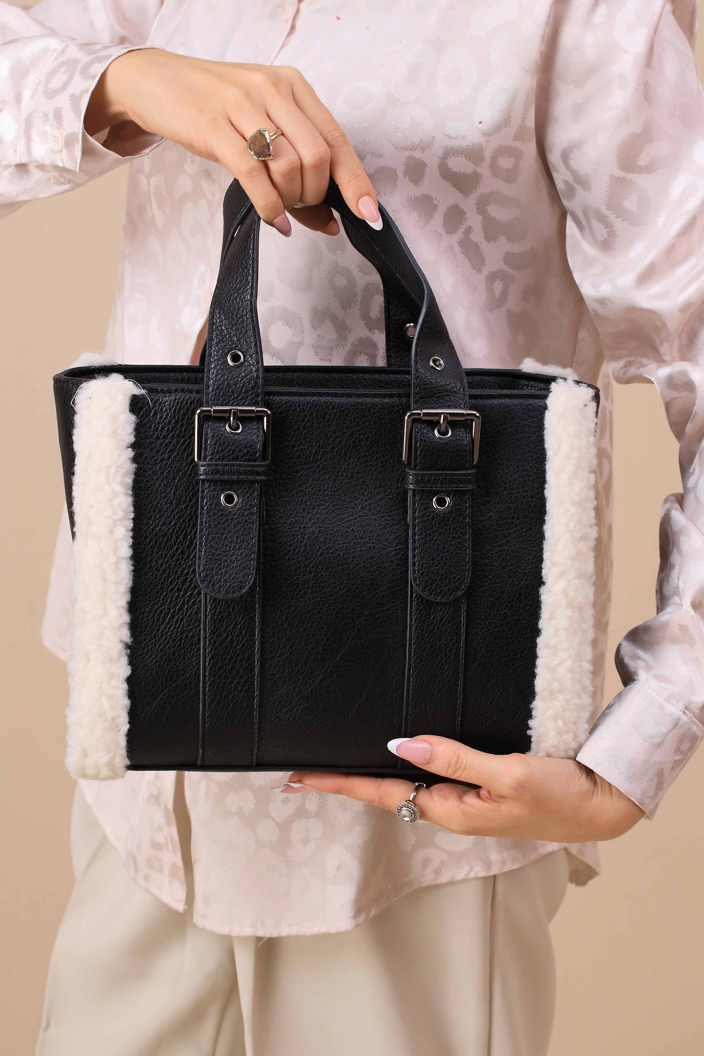 Black Tote Bag-444792103-for Women - Bag Winter Collection | Nishat | Shop Online