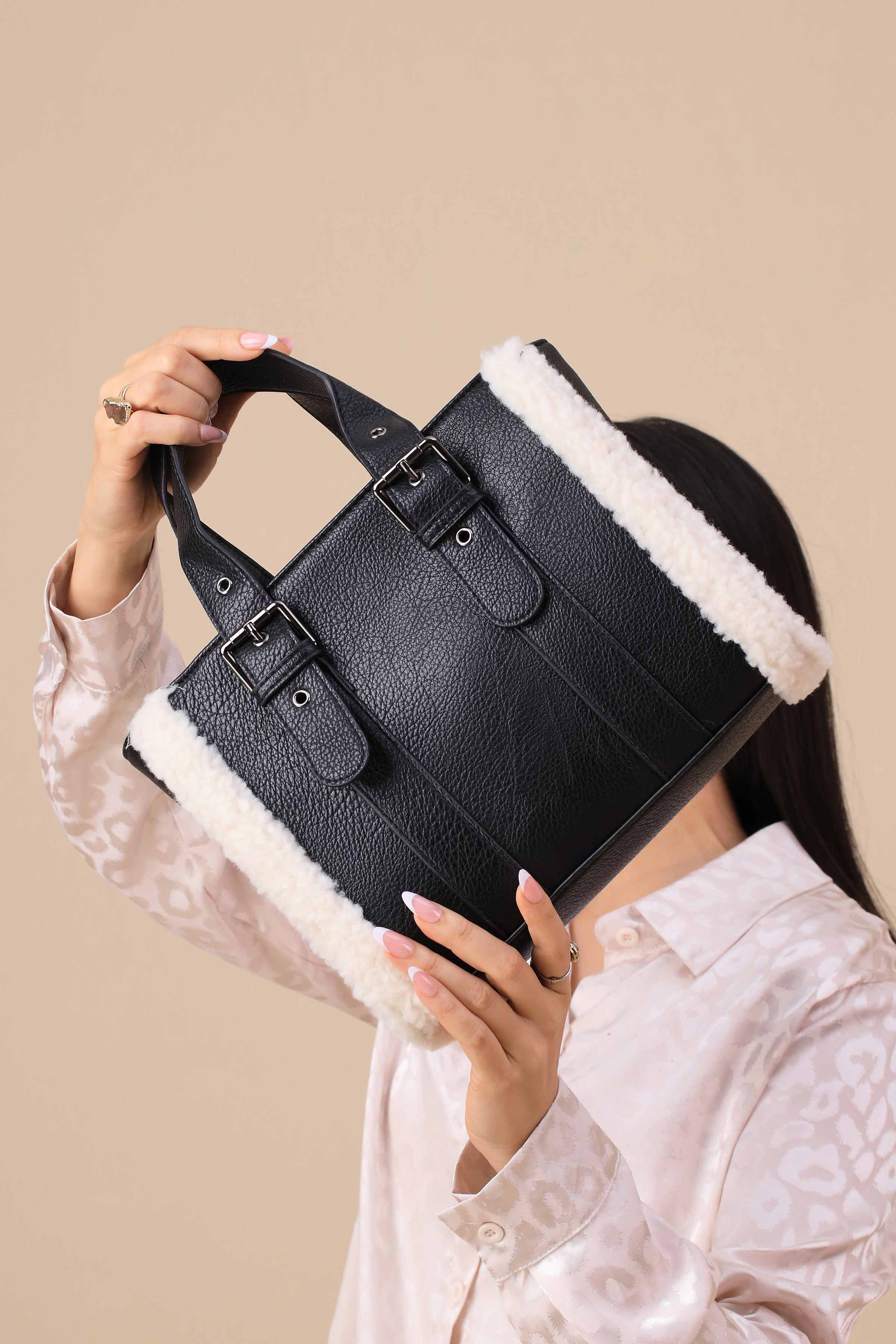 Black Tote Bag-444792103-for Women - Bag Winter Collection | Nishat | Shop Online