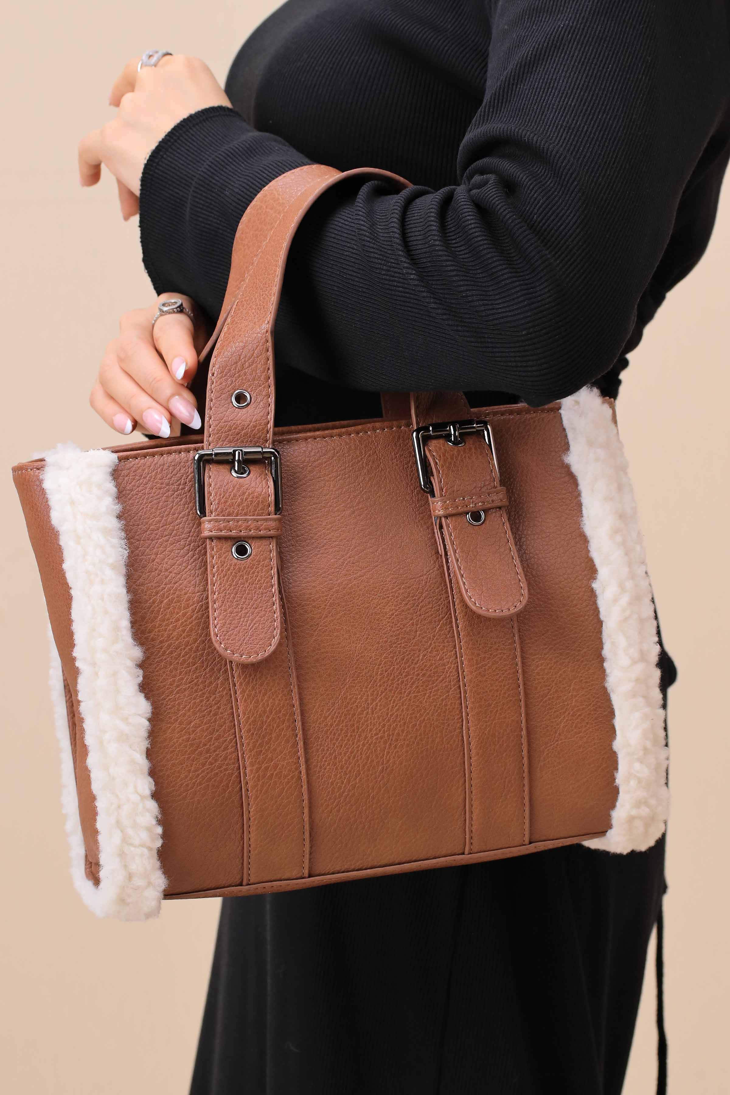 Brown Tote Bag-444792113-for Women - Bag Winter Collection | Nishat | Shop Online