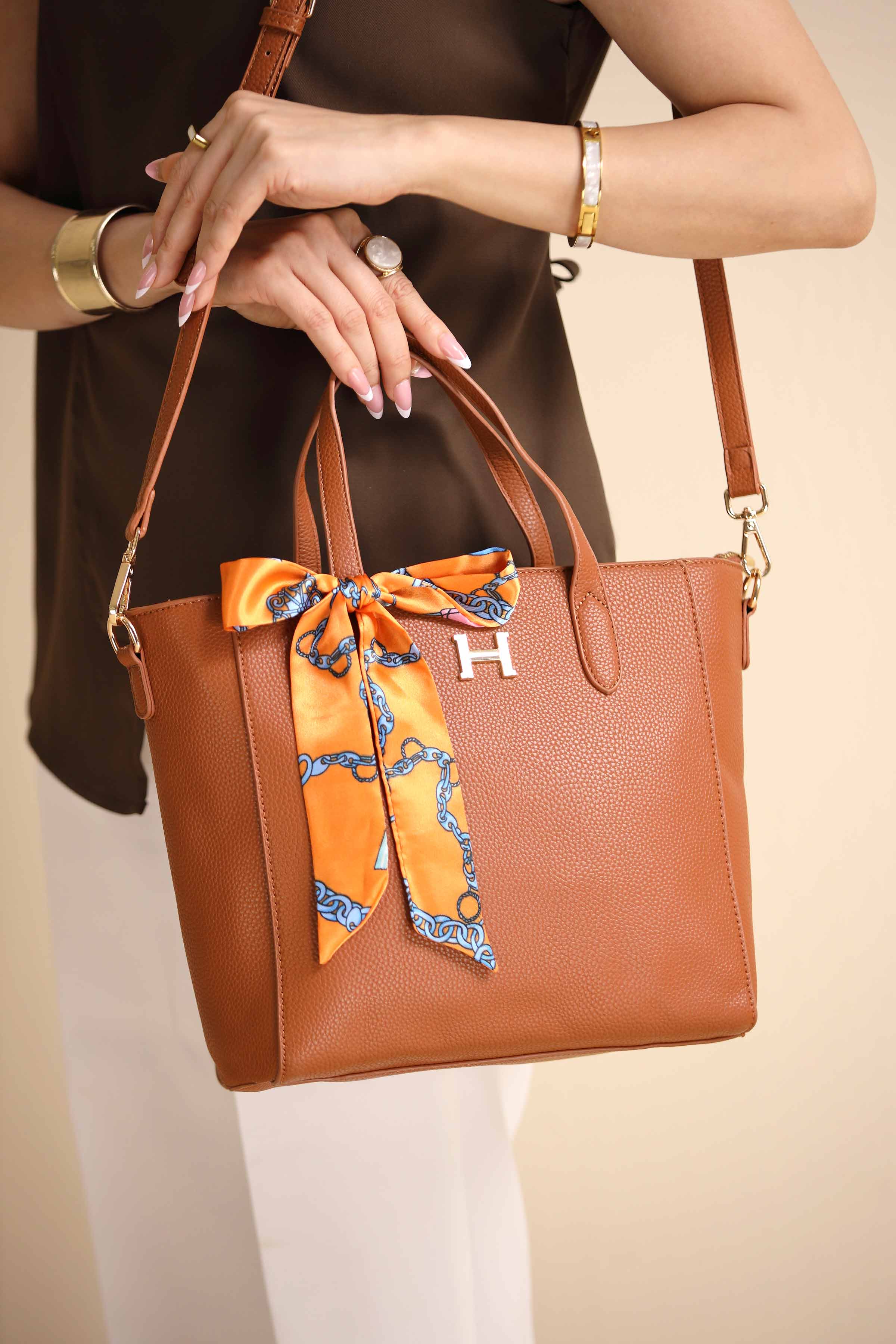 Brown Shoulder Bag-444832113