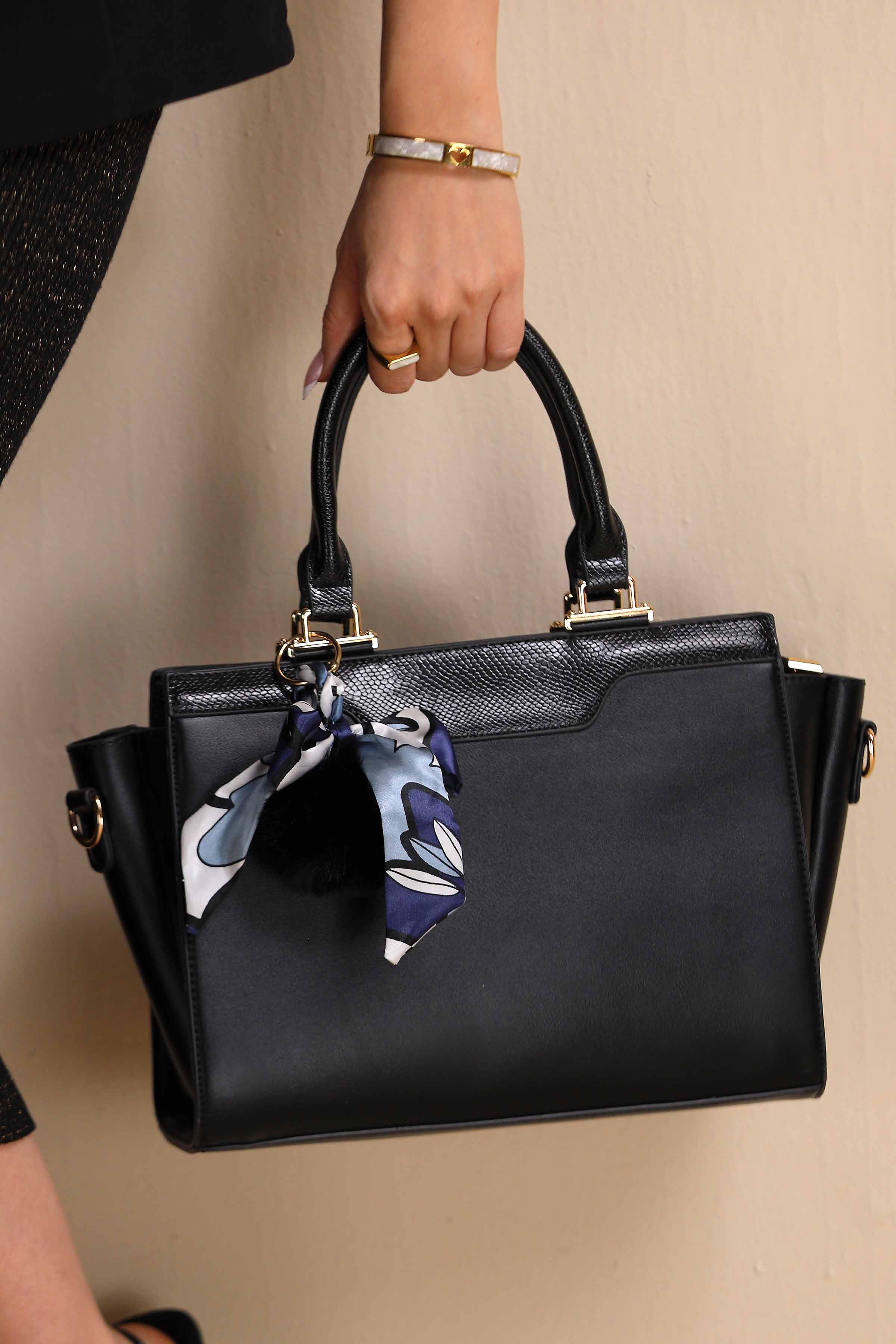 Black Shoulder Bag-444842103 for Women - Bag Winter Collection | Nishat | Shop Online