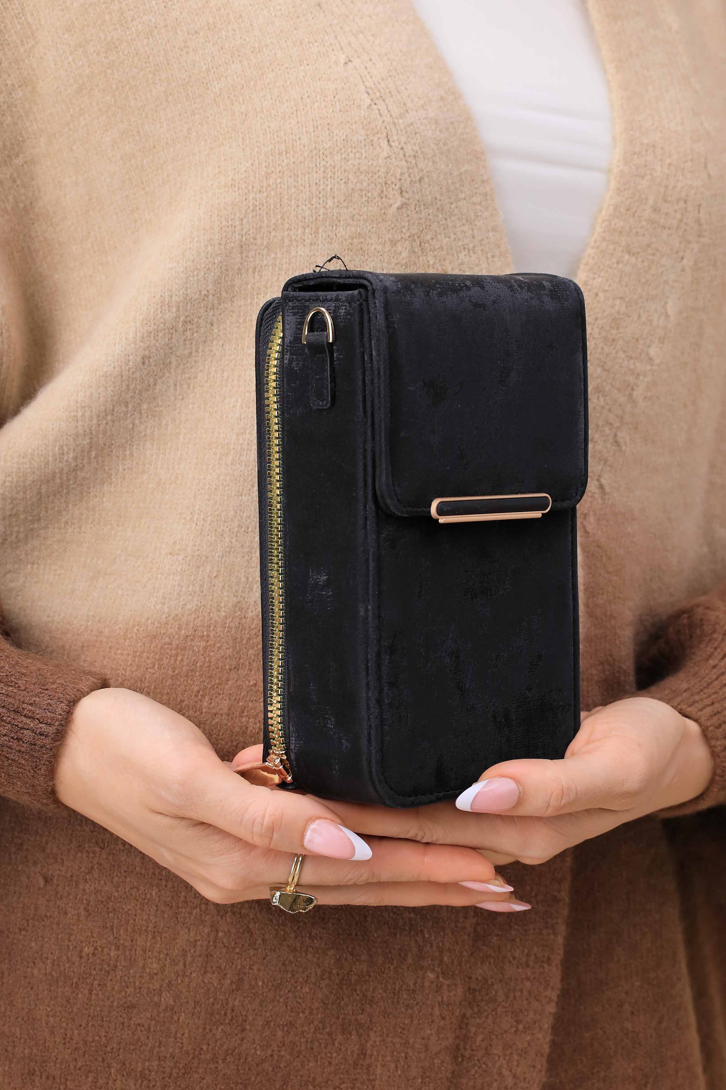 Black Phone Bag-444922103-for Women - Bag Winter Collection | Nishat | Shop Online