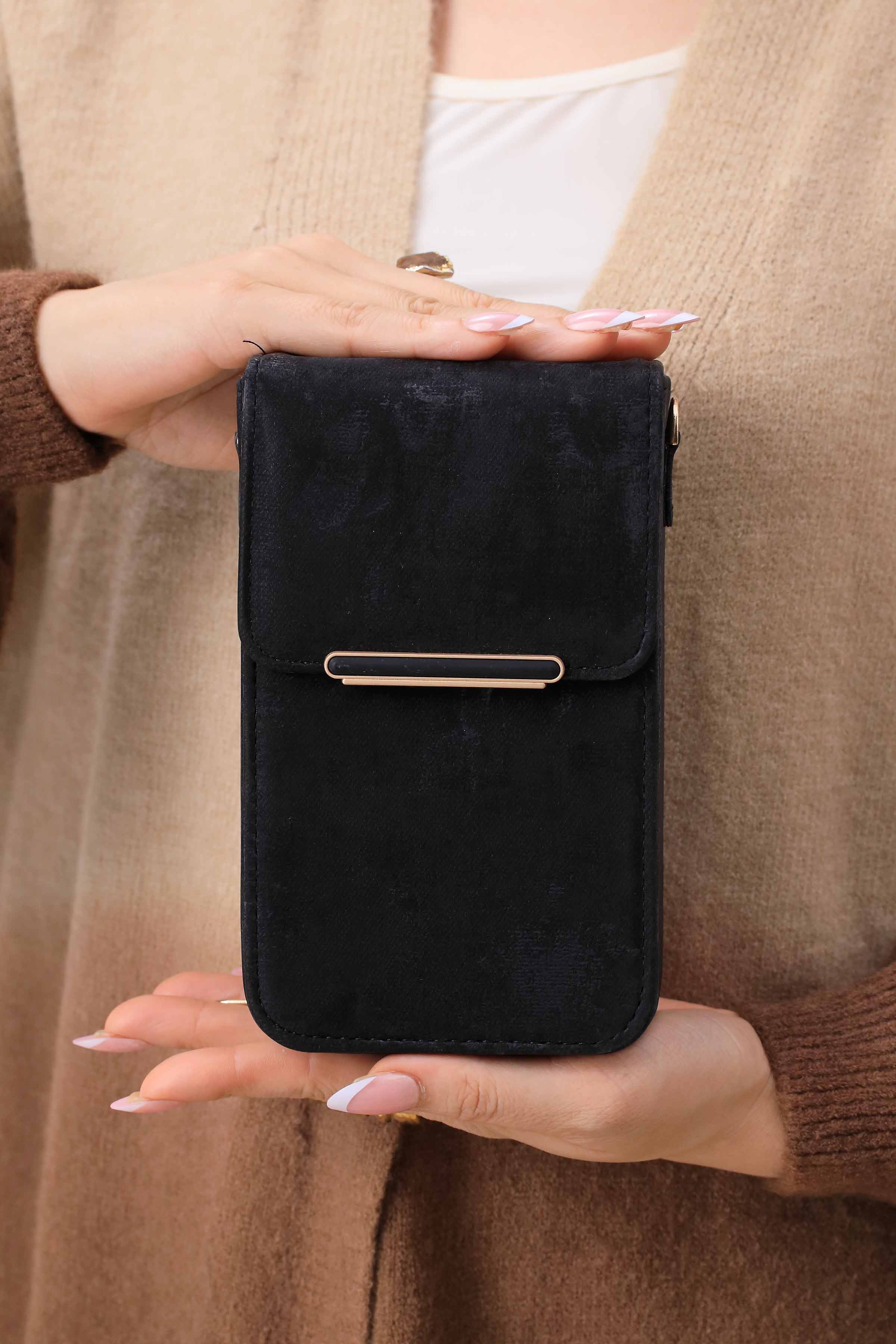 Black Phone Bag-444922103-for Women - Bag Winter Collection | Nishat | Shop Online