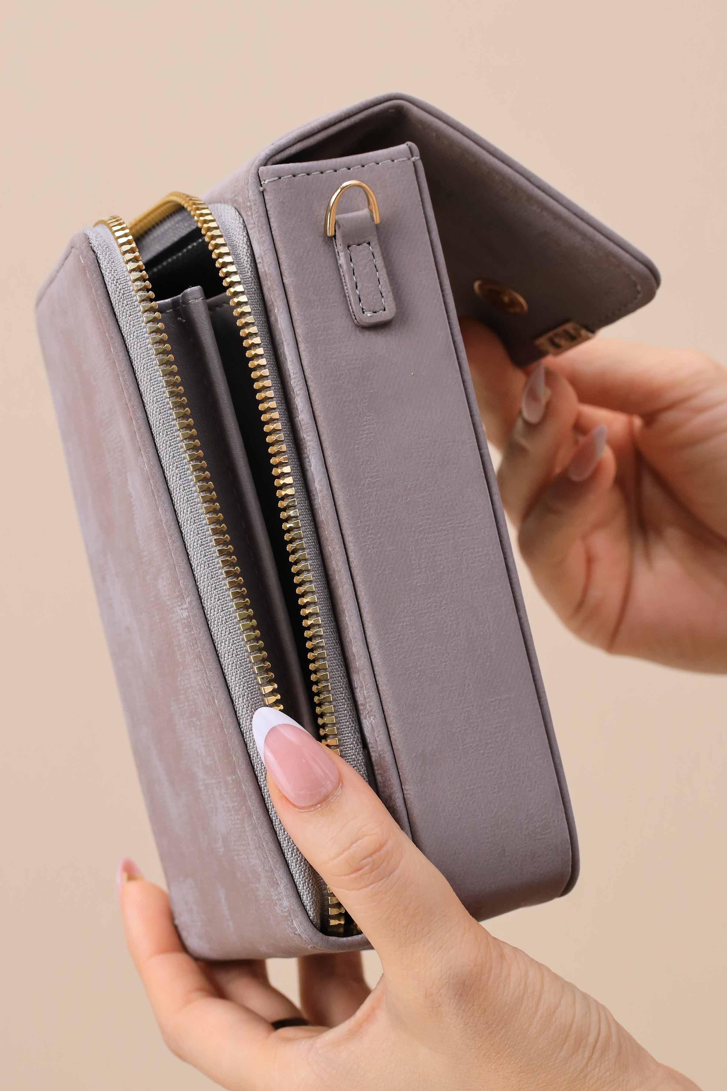 Grey Phone Bag-444922111-for Women - Bag Winter Collection | Nishat | Shop Online