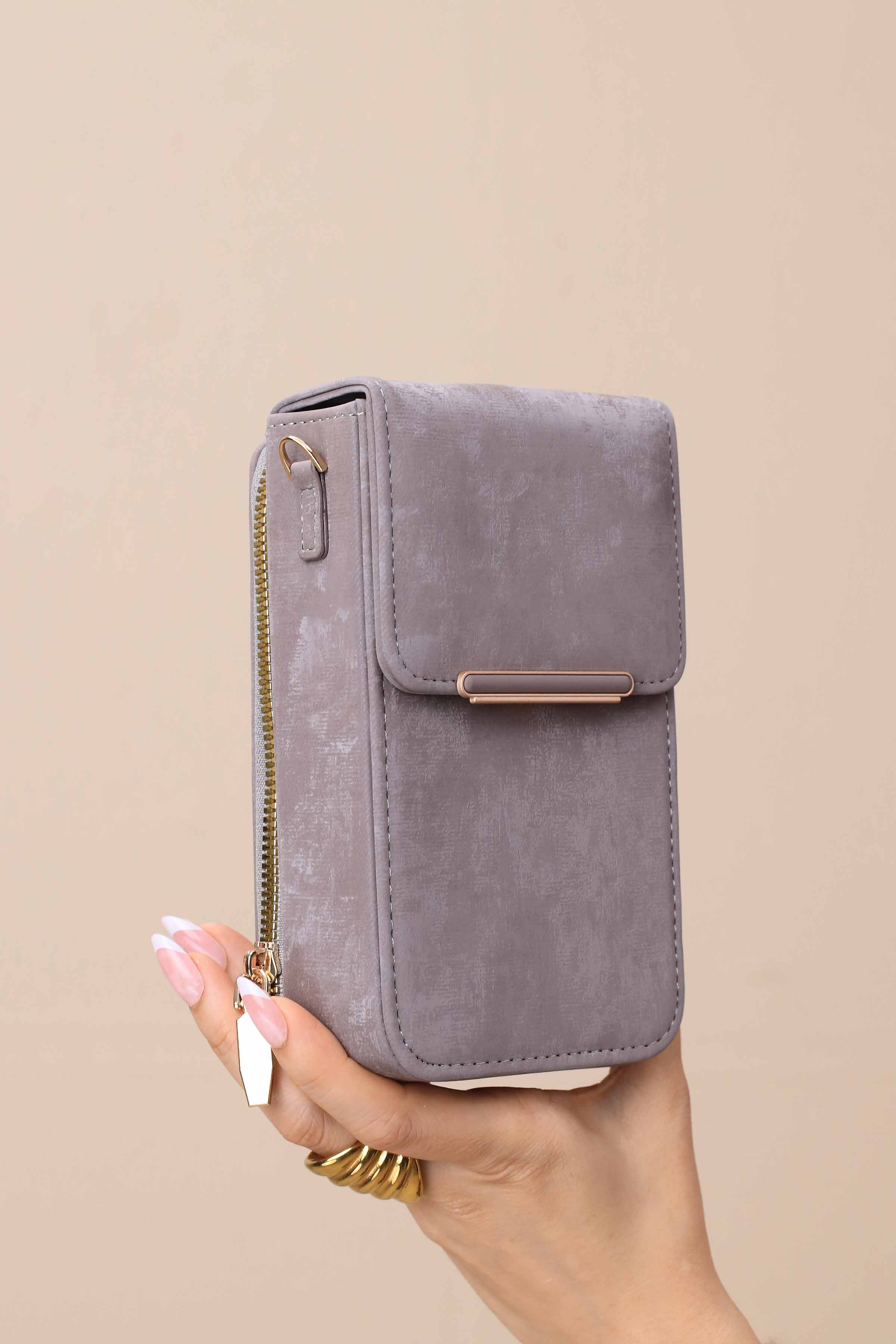 Grey Phone Bag-444922111-for Women - Bag Winter Collection | Nishat | Shop Online